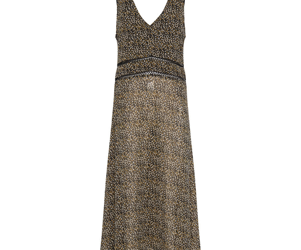 Night Lover Long Line Maxi Dress - Animal