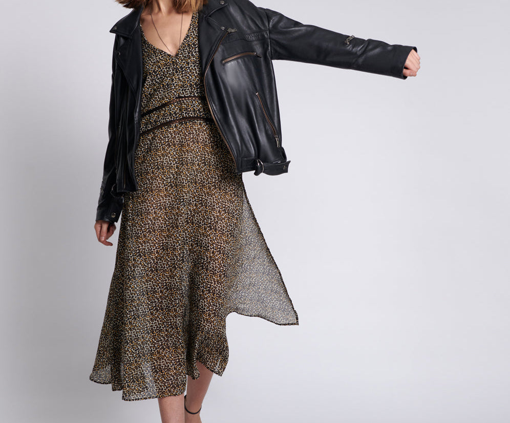Night Lover Long Line Maxi Dress - Animal