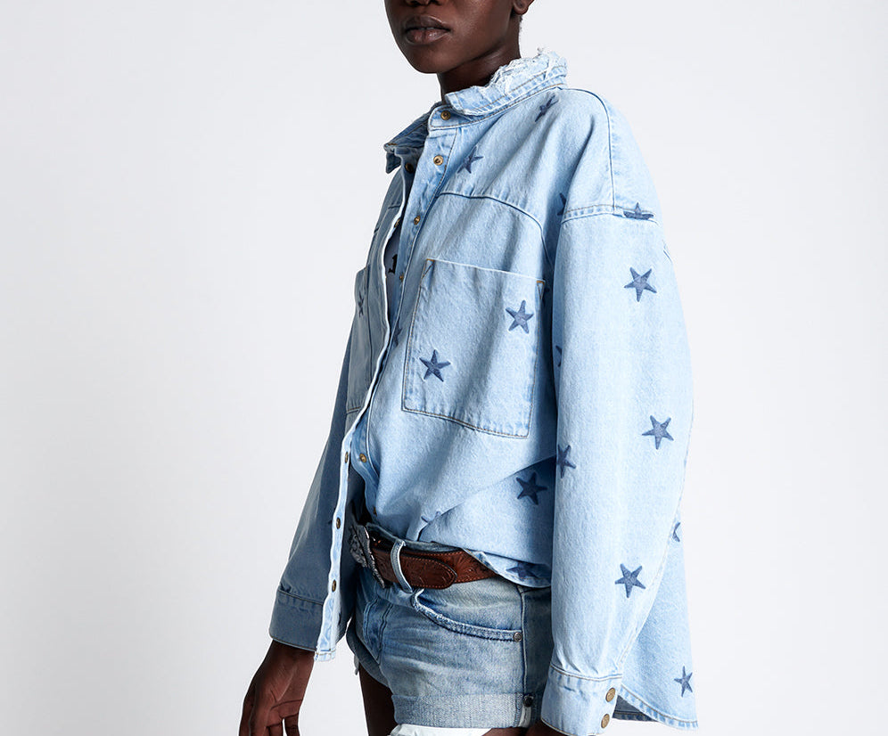 STARRED DARIA DENIM SHIRT