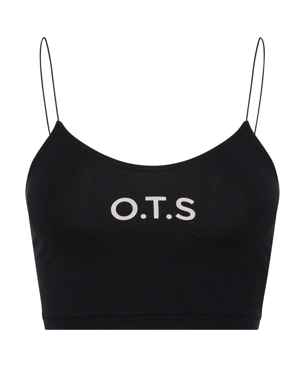 Products OTS STRING BACK BOXER CROP BLACK