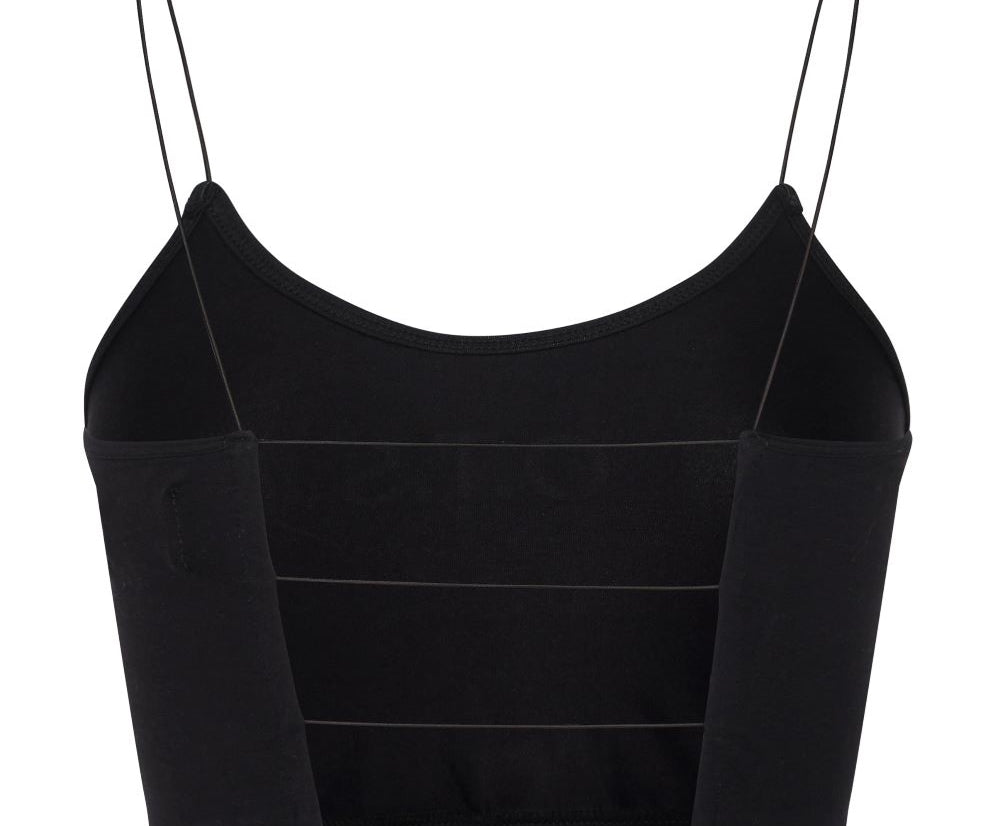 OTS STRING BACK BOXER CROP BLACK