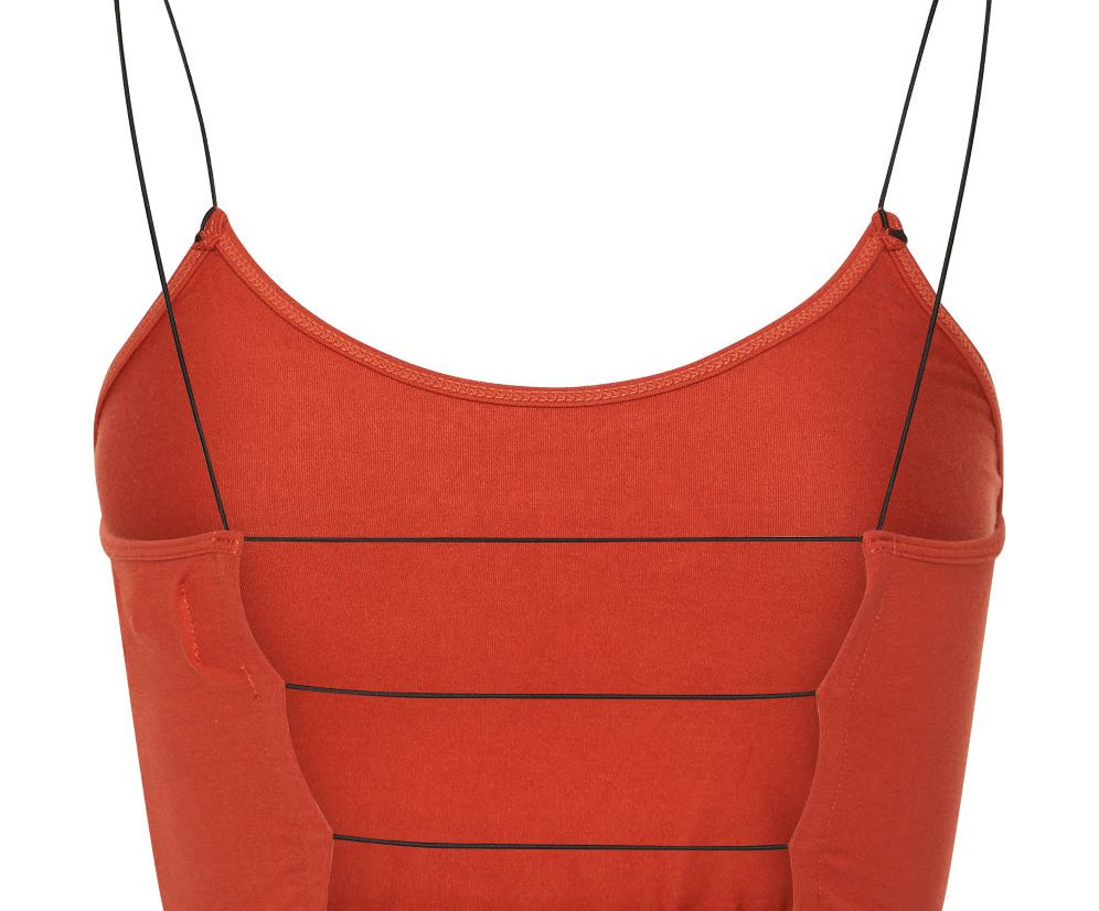 OTS STRING BACK BOXER CROP RED