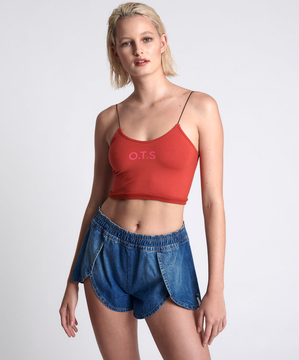 Products OTS STRING BACK BOXER CROP RED