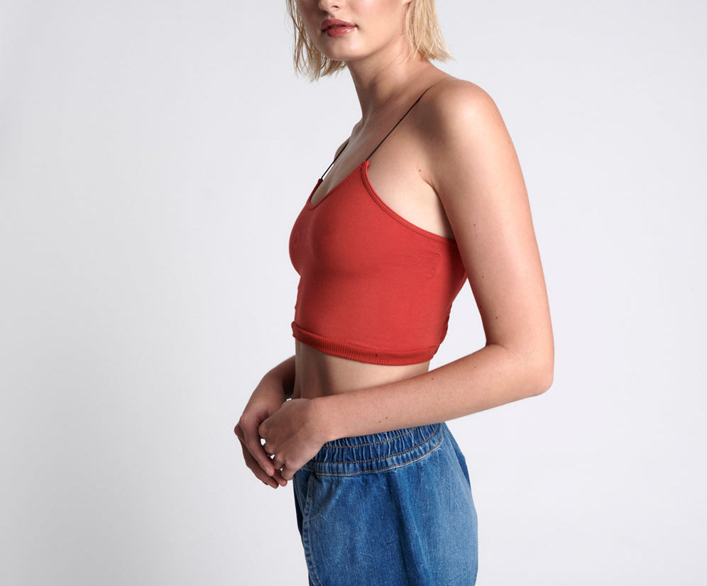 OTS STRING BACK BOXER CROP RED