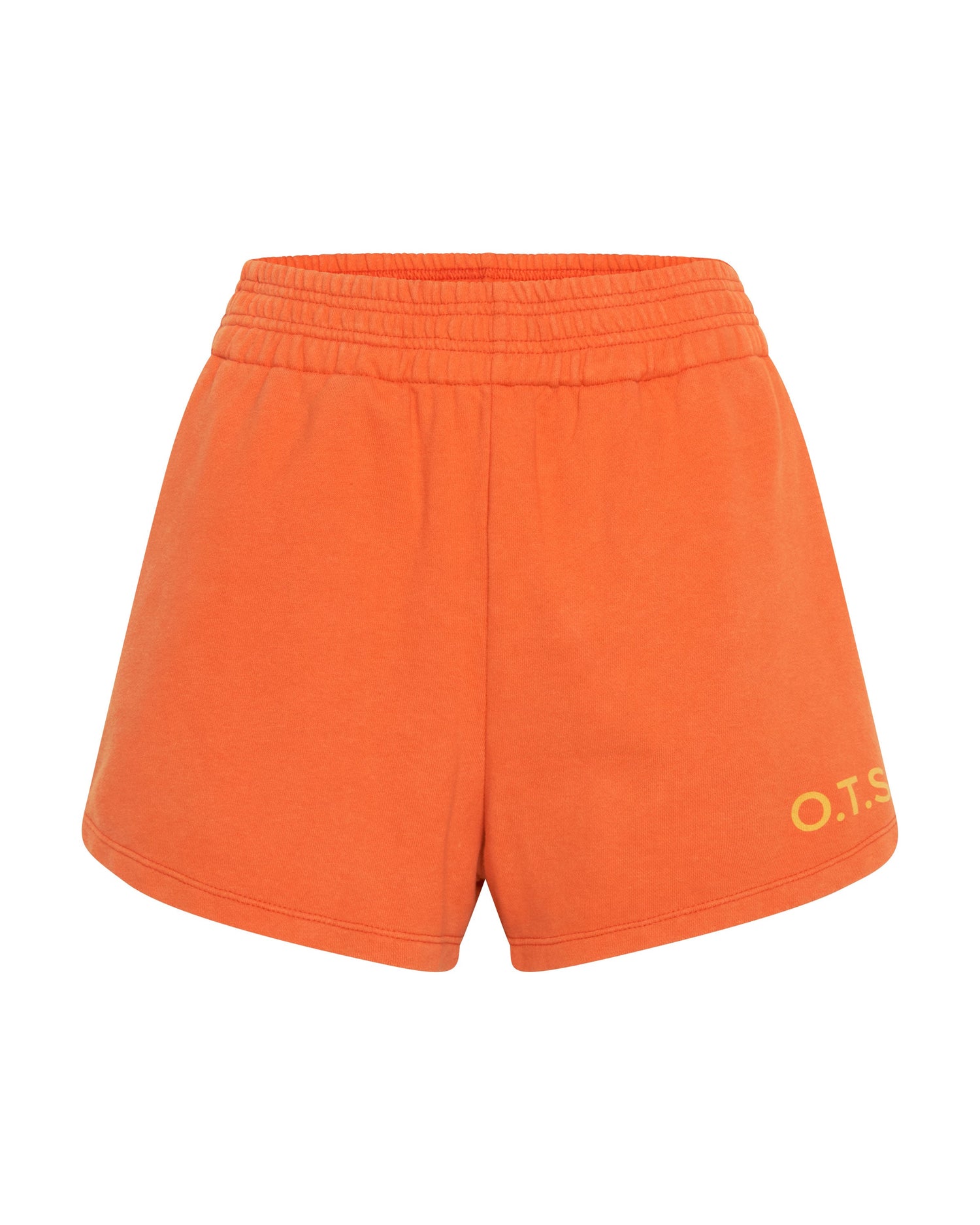 Products O.T.S High Waist Hustle Shorts - Electric Orange