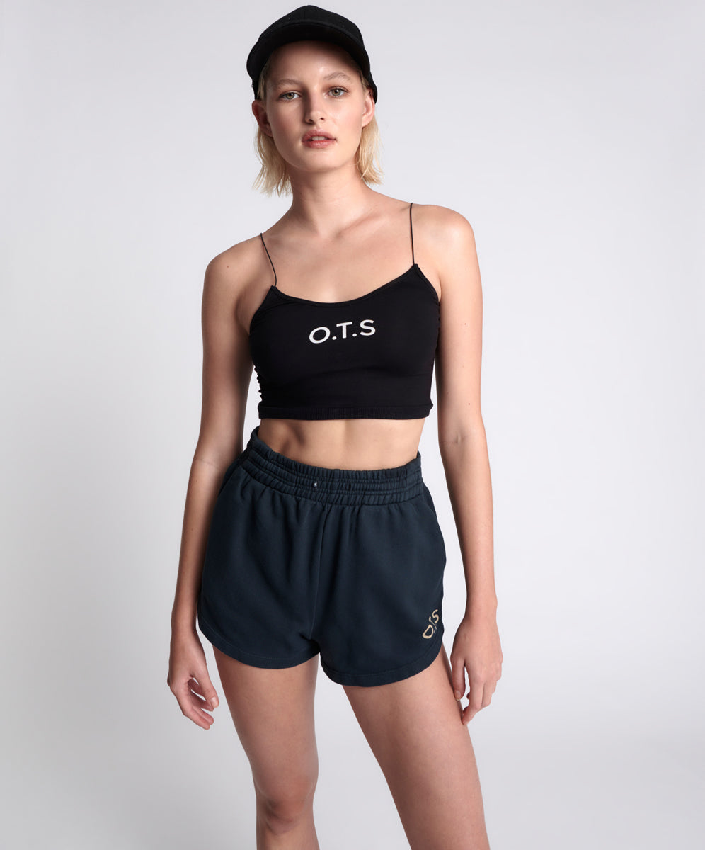 Products OTS HIGH WAIST HUSTLE SHORTS BLACK