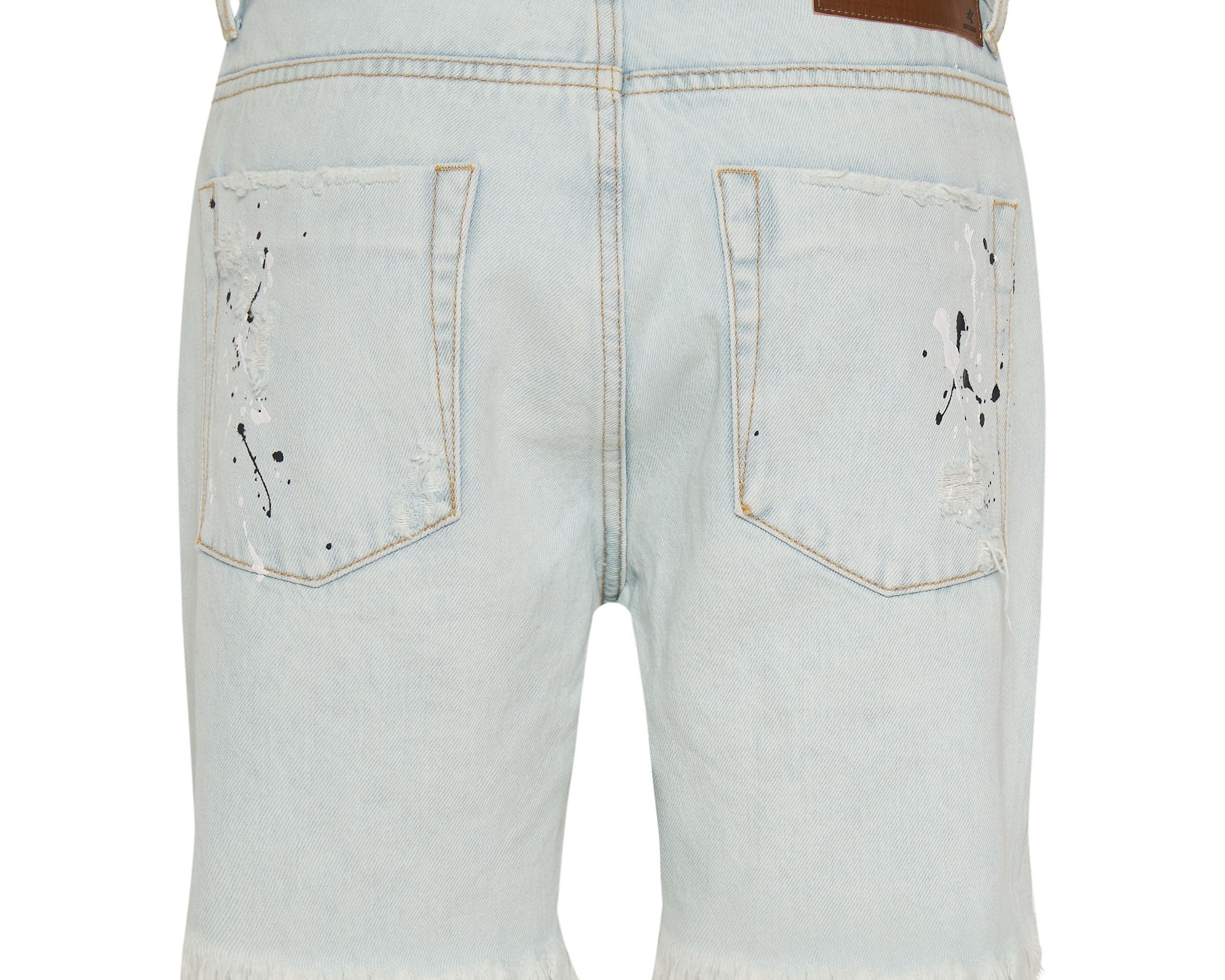 Stevies Low Waist Waist Long Length Boyfriend Denim Shorts - Florence Painted