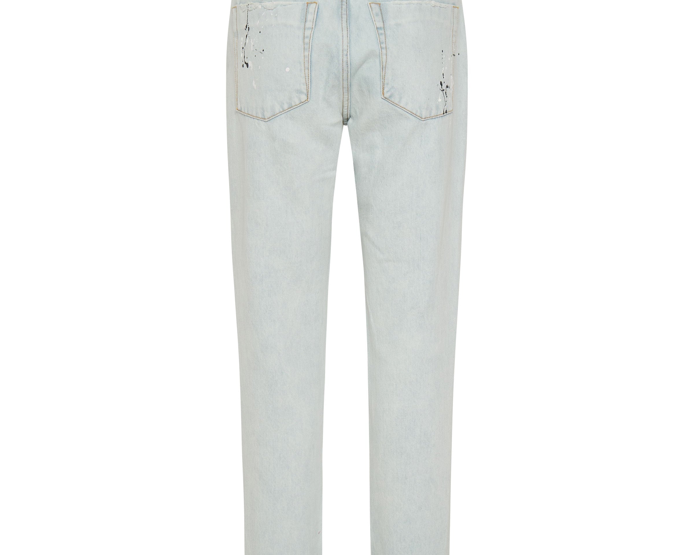 Awesome Baggies High Waist Straight Leg Denim Jeans - Florence Painted