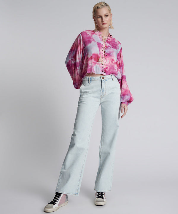 Ryders High Waist Wide Leg Denim Jeans - Florence
