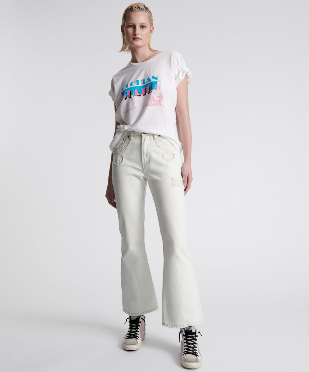 Women's Flare & Bootcut Jeans Charlie High Waist Slim Flared Denim Jeans - Xanthe