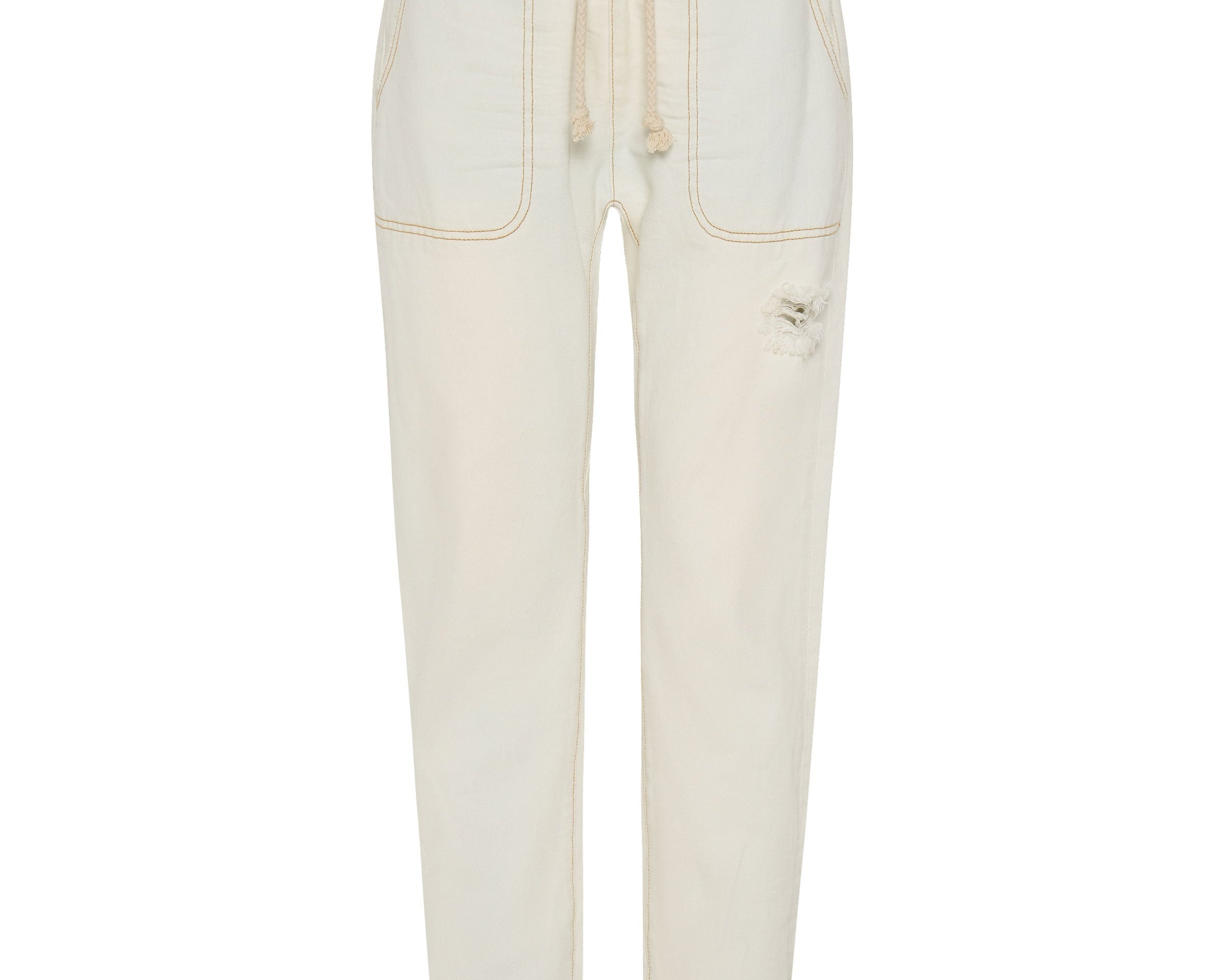 XANTHE SHABBIES DRAWSTRING BOYFRIEND JEANS