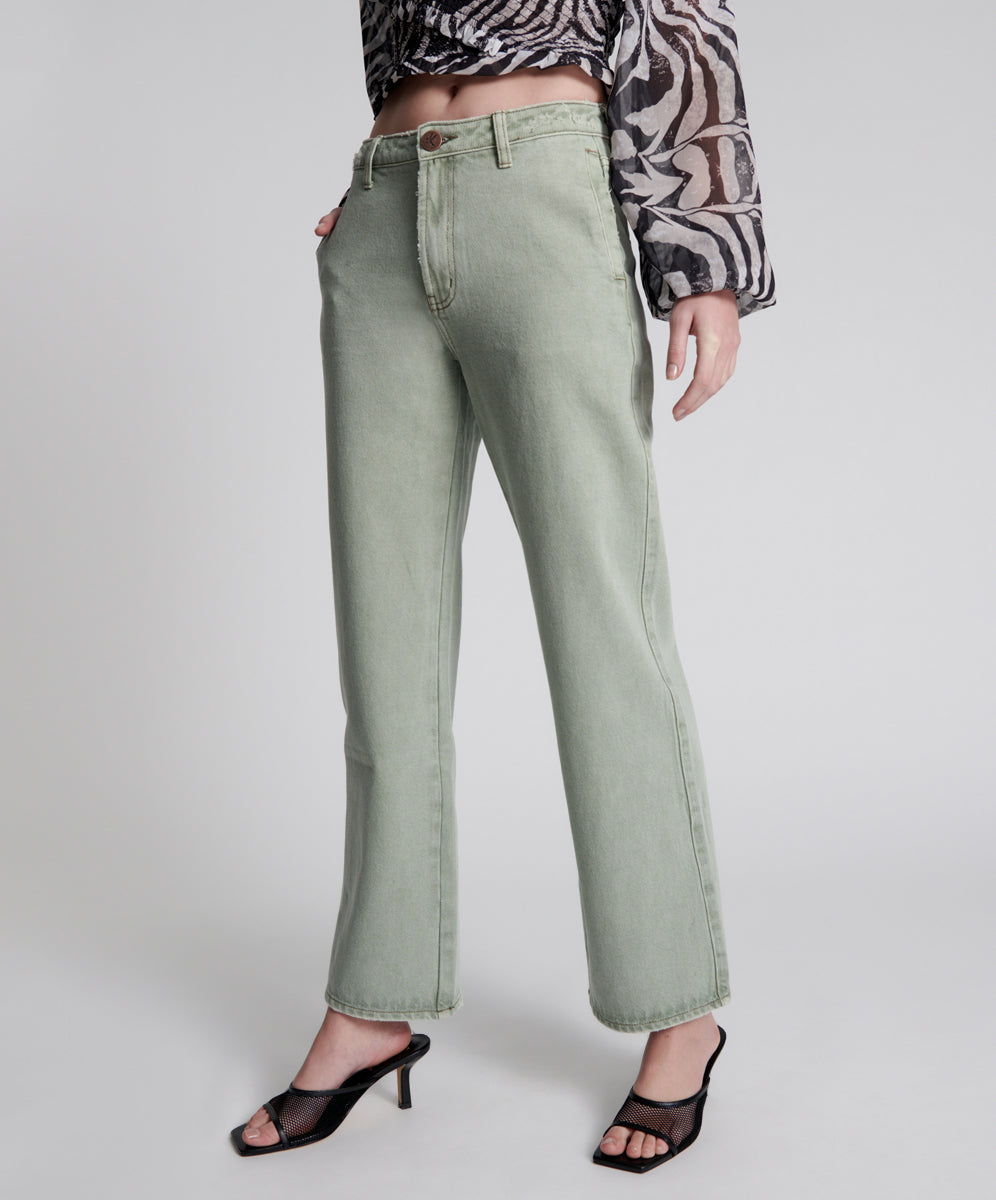 Archive Sale Women's Apparel & Clothing FADED KHAKI RYDERS HIGH WAIST WIDE LEG JEANS