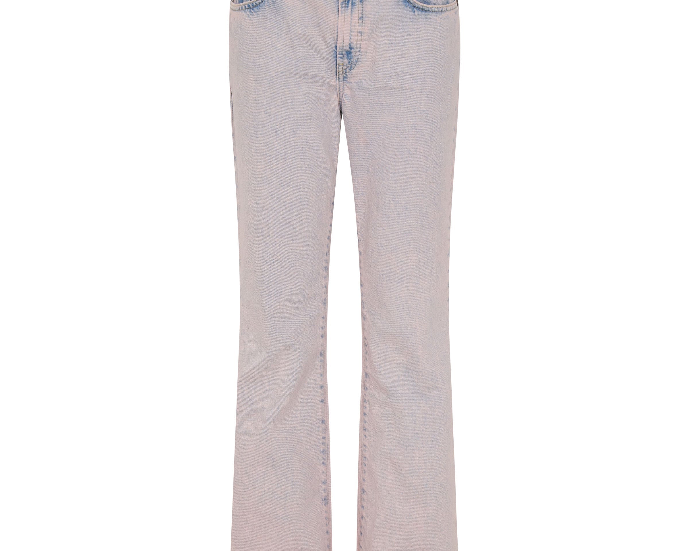 Charlie High Waist Slim Flared Denim Jeans - Pink Haze