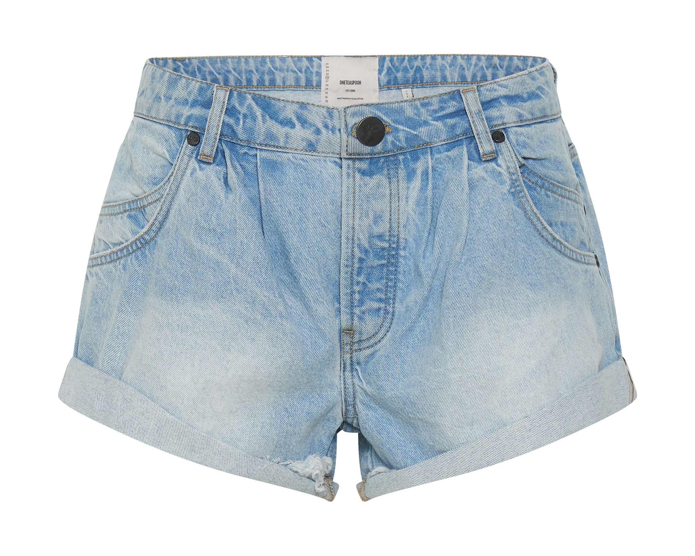 BEST BLUE SMITHS TAILORED LOW WAIST DENIM SHORTS