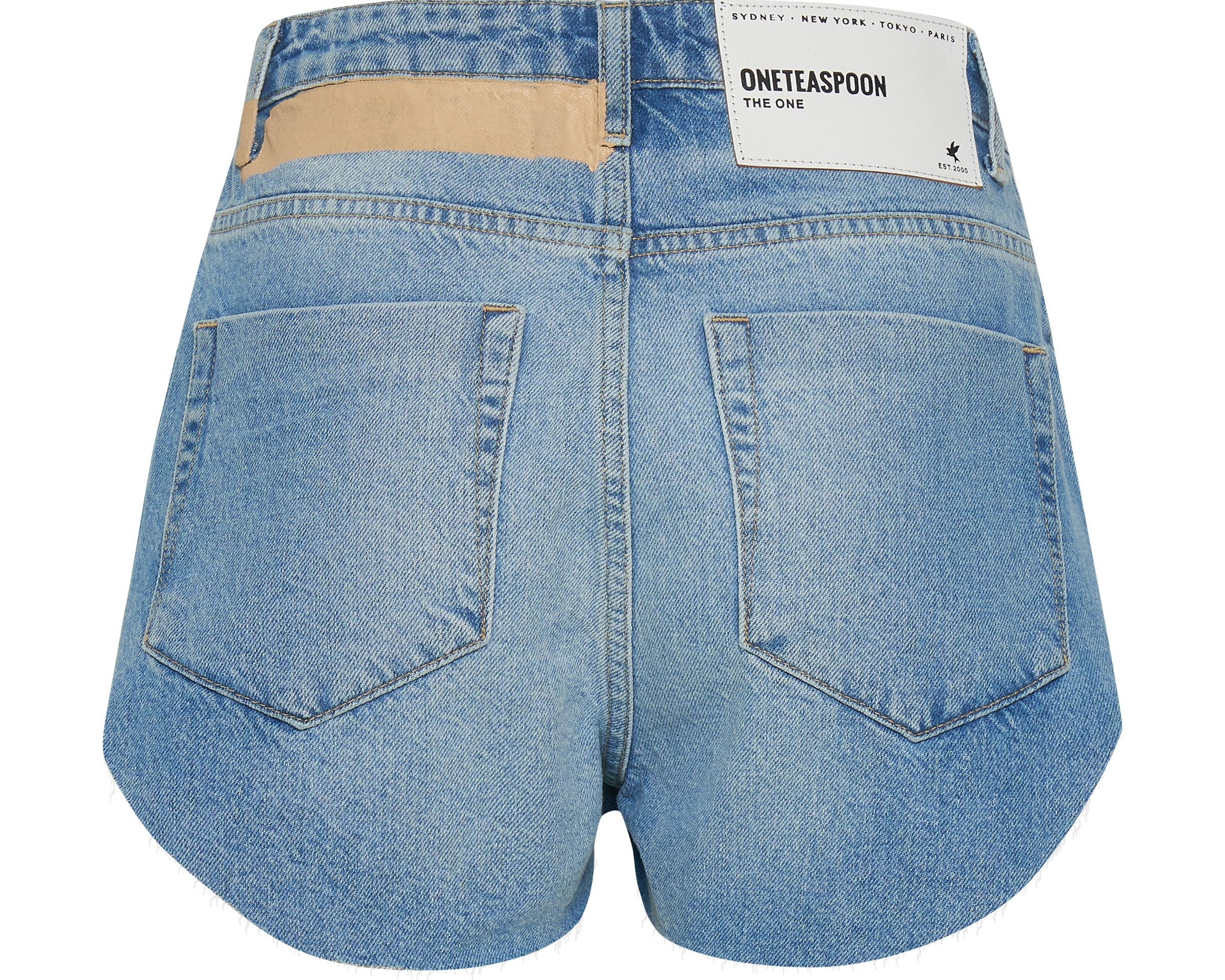 ROSEWOOD THE ONE FITTED CHEEKY DENIM SHORT