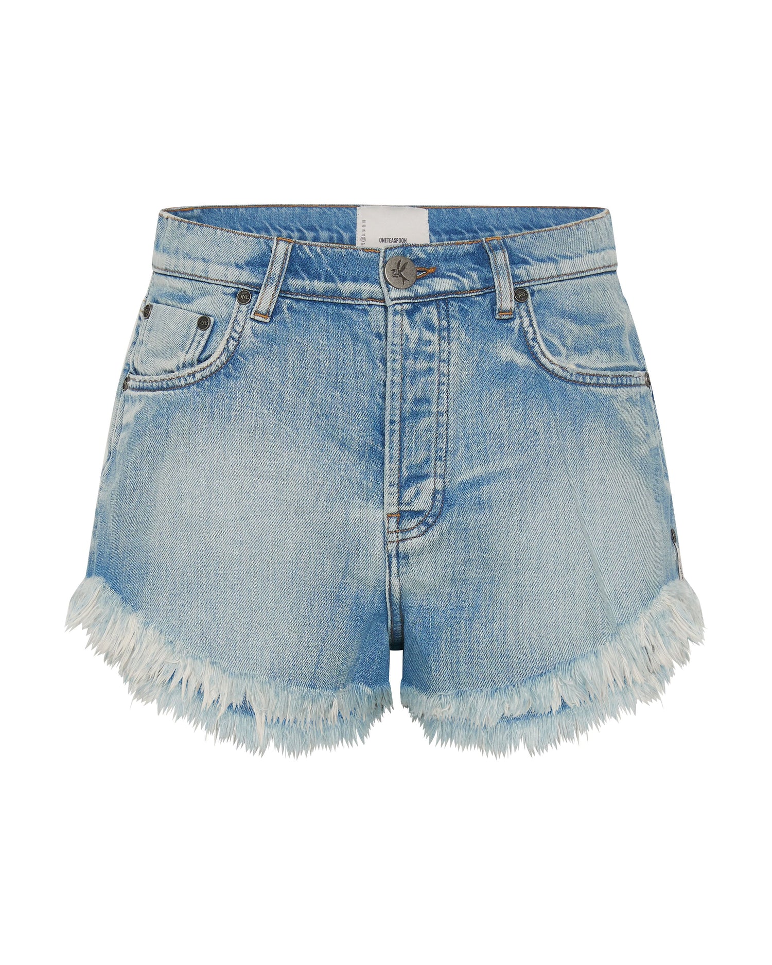 Products WORN OUT HENDRIXE OUTLAWS MID LENGTH DENIM SHORTS