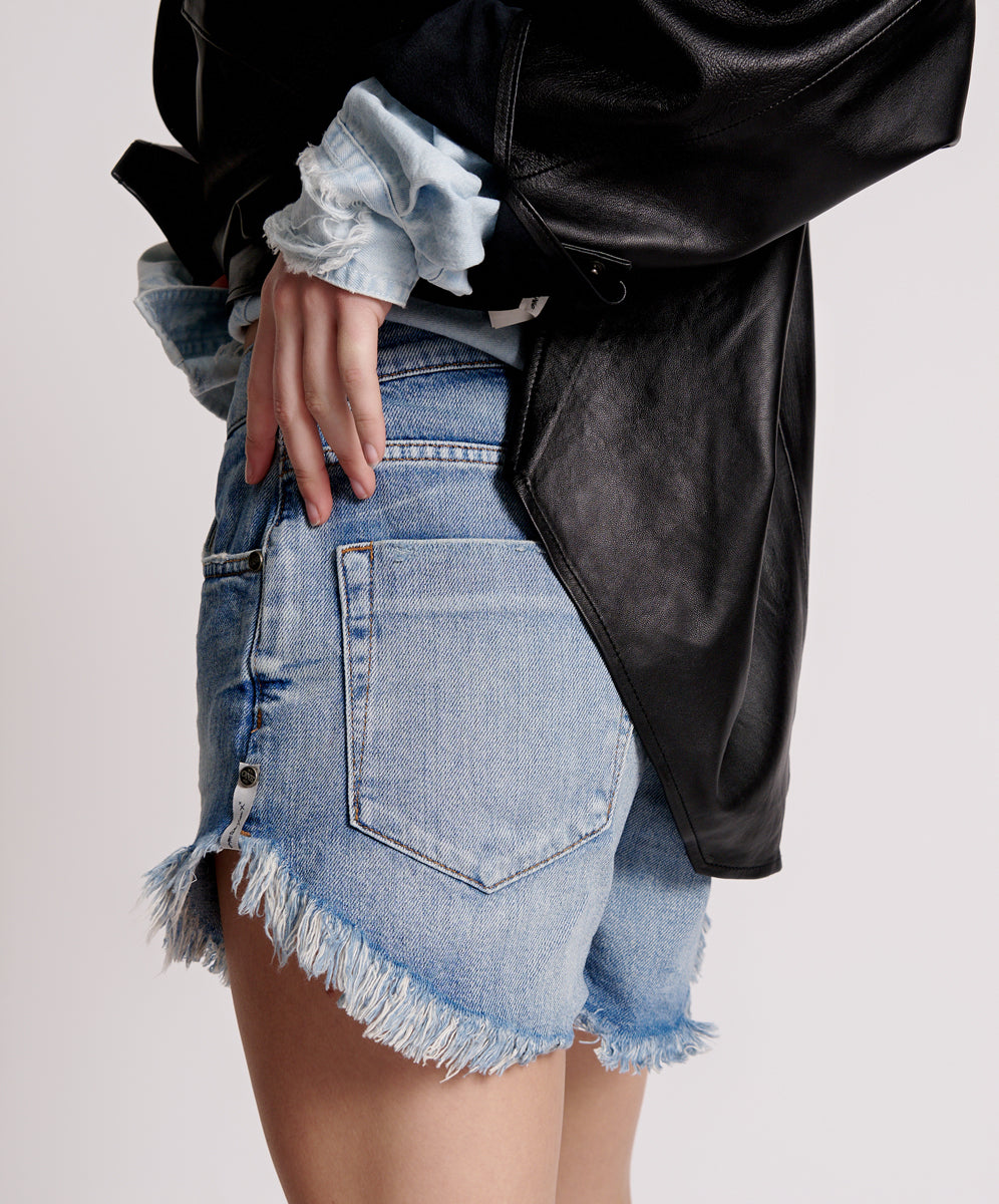 Worn Out Hendrixe Outlaws Denim Short | One Teaspoon USA