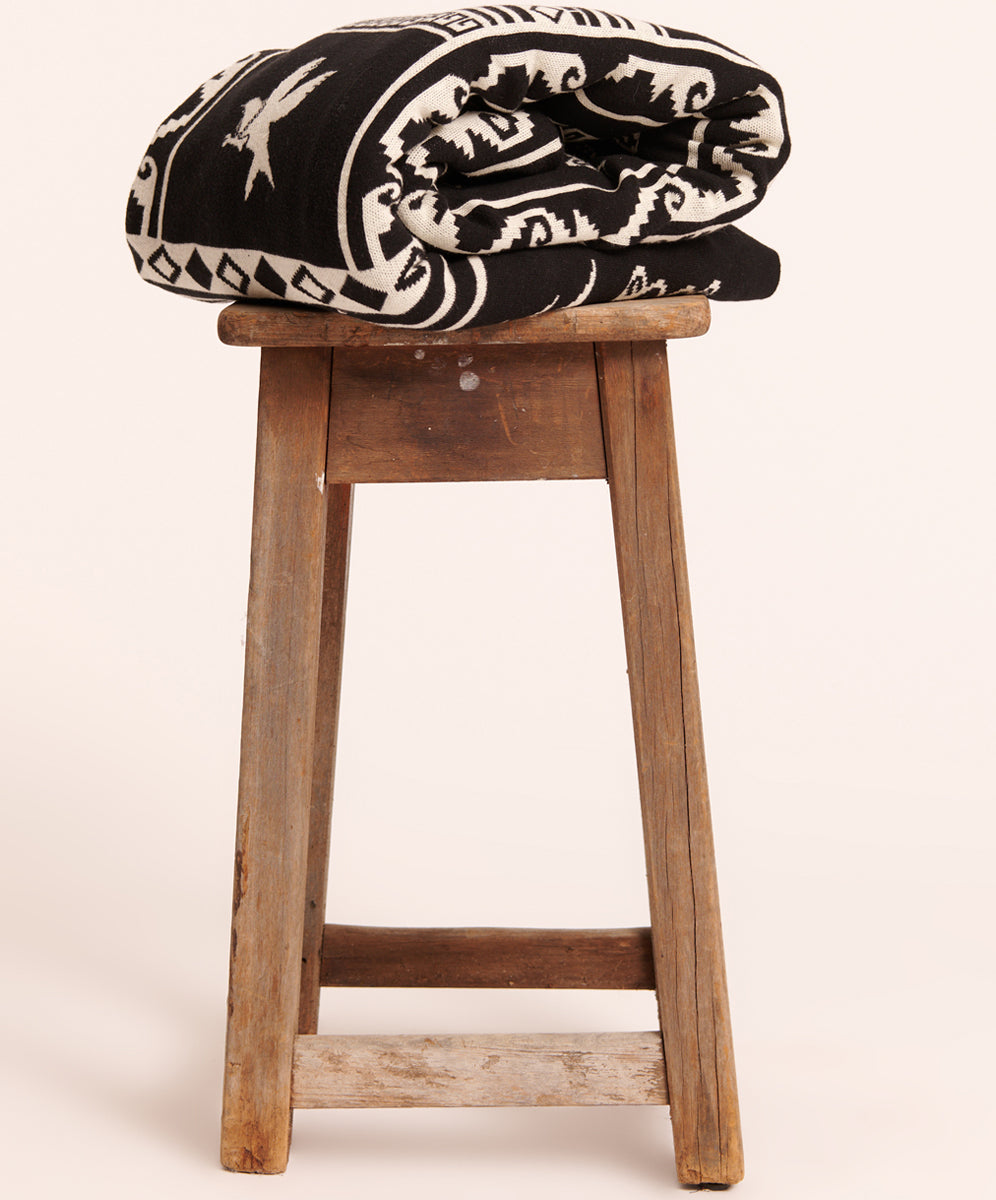 Homewares The Bower Knitted Blanket - Black