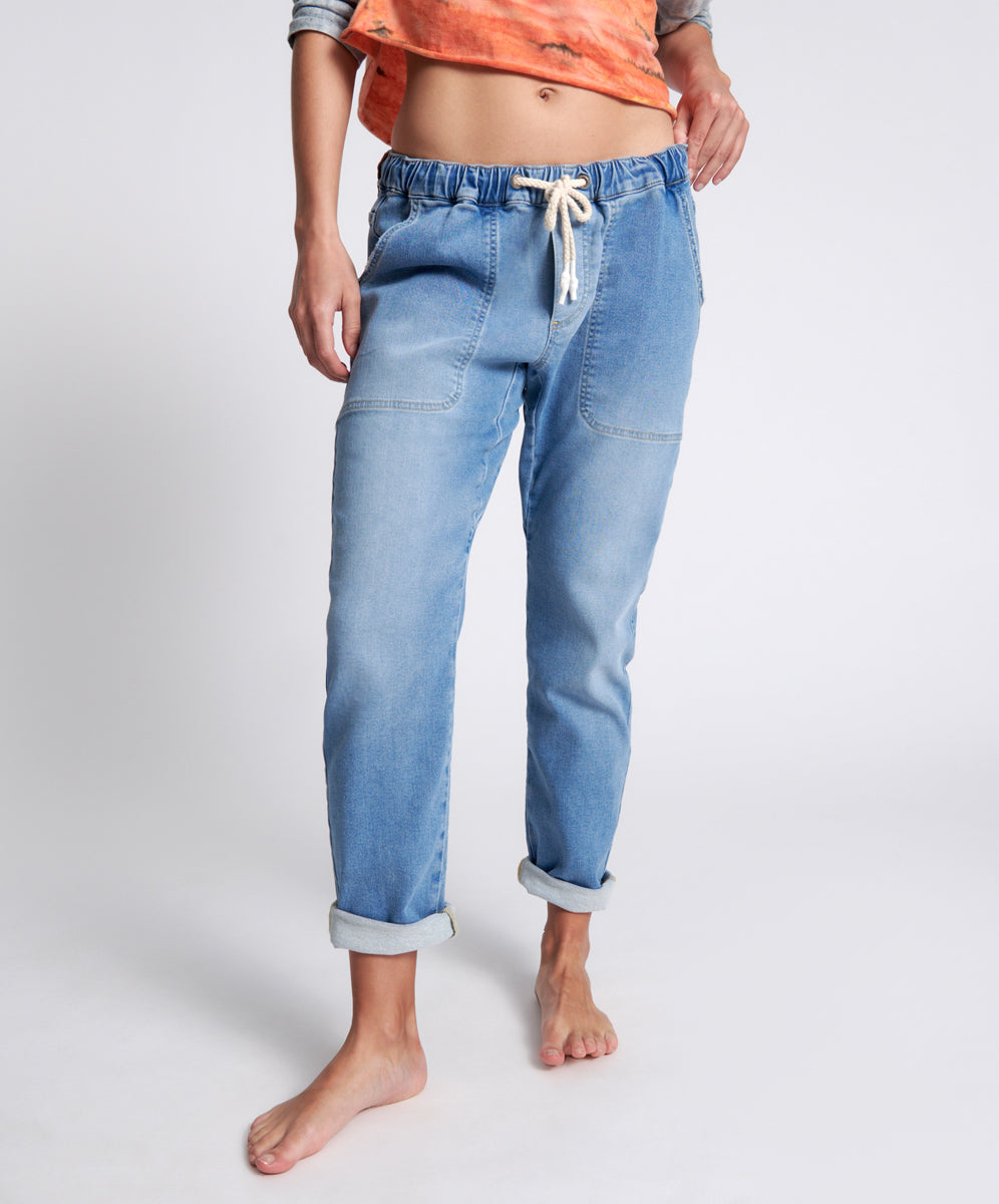 Products PACIFICA LUXE STRETCH SHABBIES DRAWSTRING BOYFRIEN