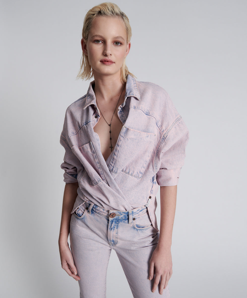 Products PINK HAZE LONG SLEEVE DARIA SHACKET