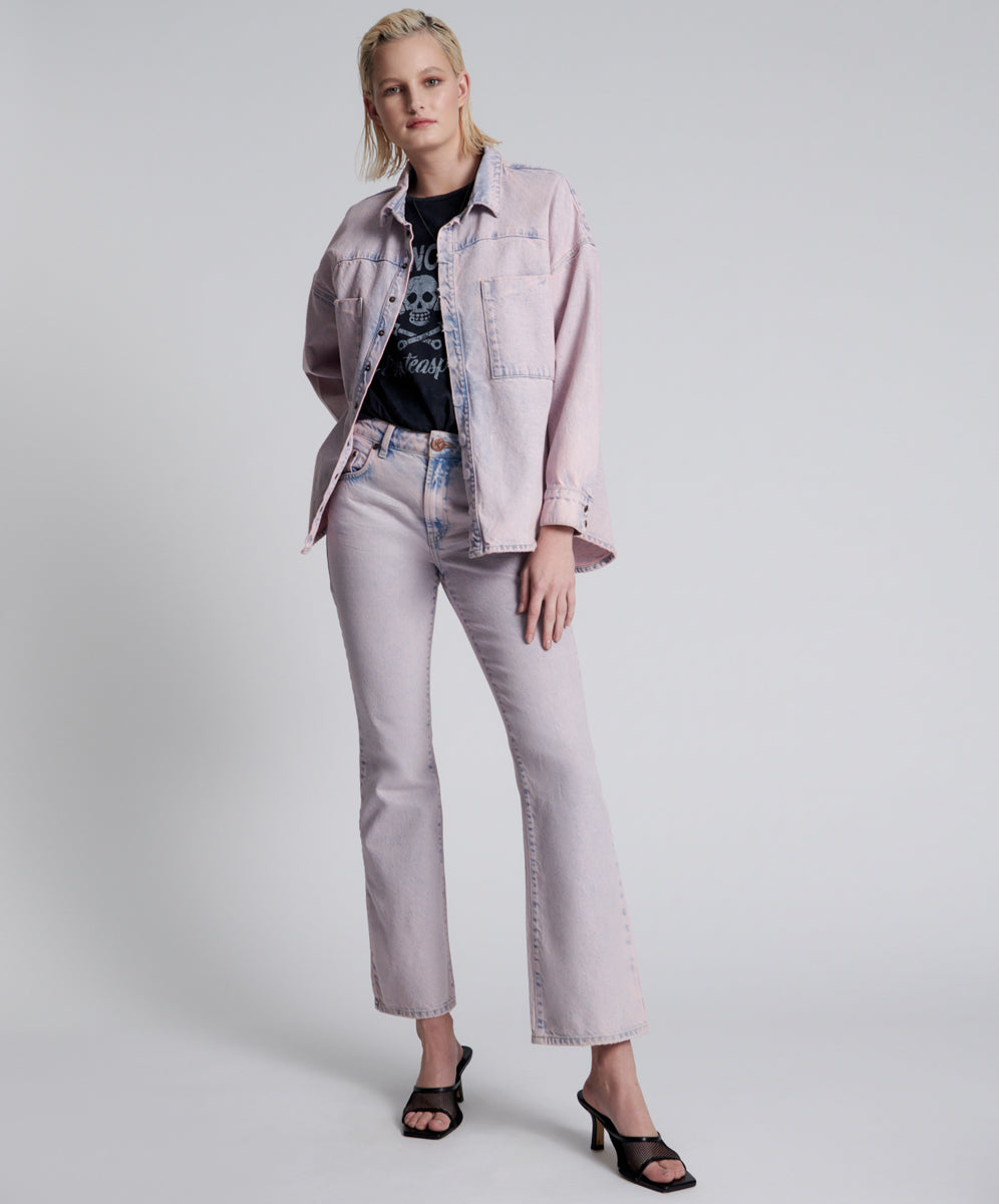 Products PINK HAZE LONG SLEEVE DARIA SHACKET