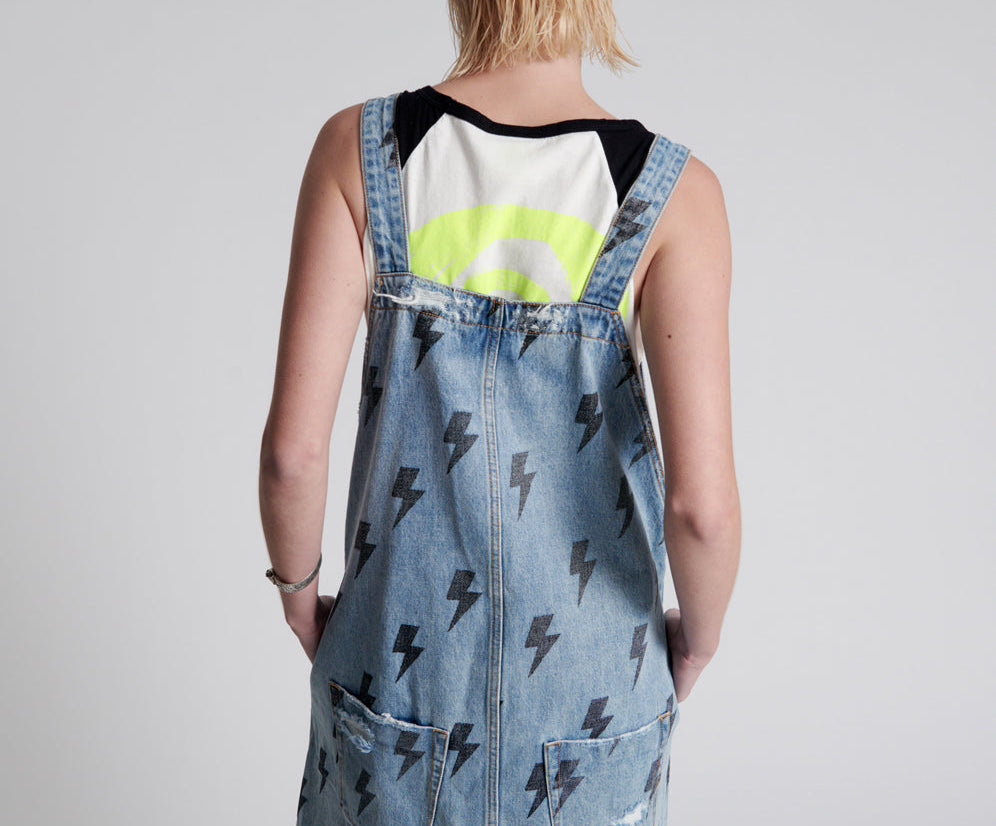 BLUE LIGHTNING PINI DENIM DRESS