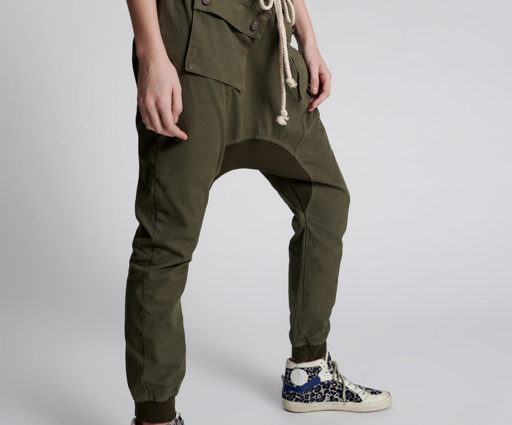 DARK KHAKI CARGO CADET PANTS