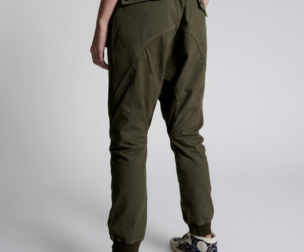 DARK KHAKI CARGO CADET PANTS