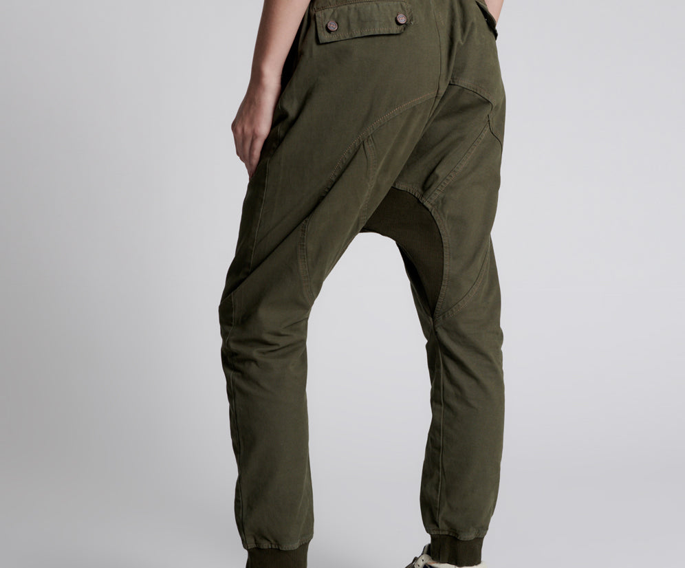 DARK KHAKI CARGO CADET PANTS