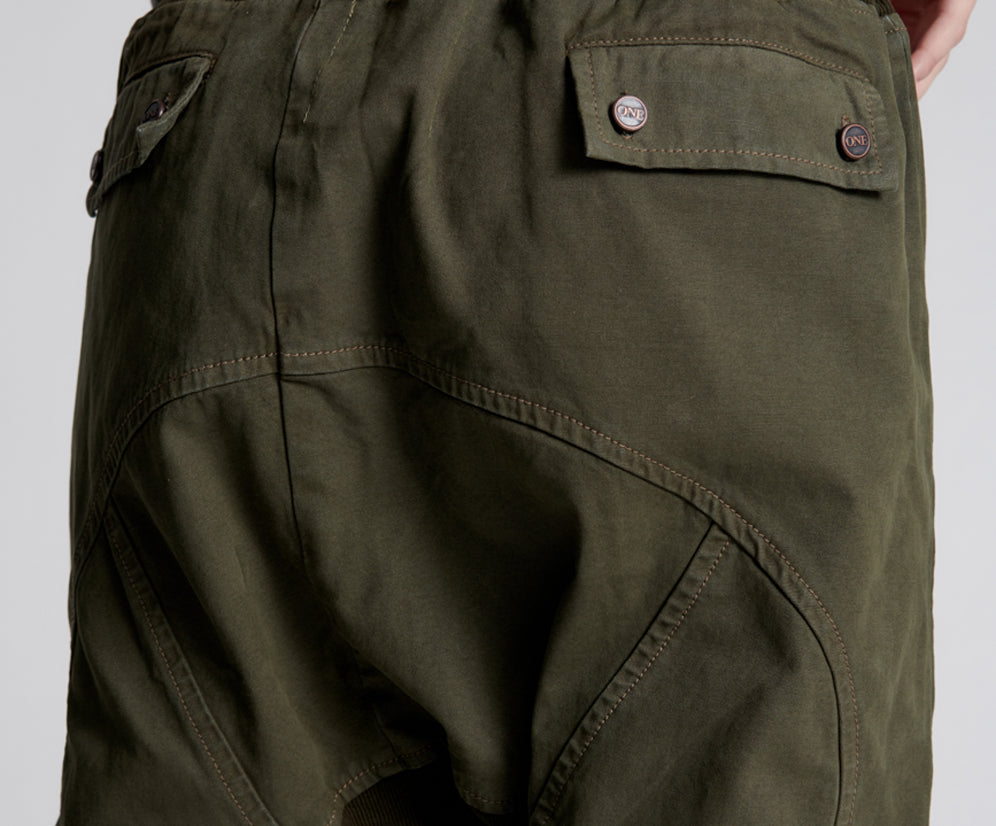 DARK KHAKI CARGO CADET PANTS