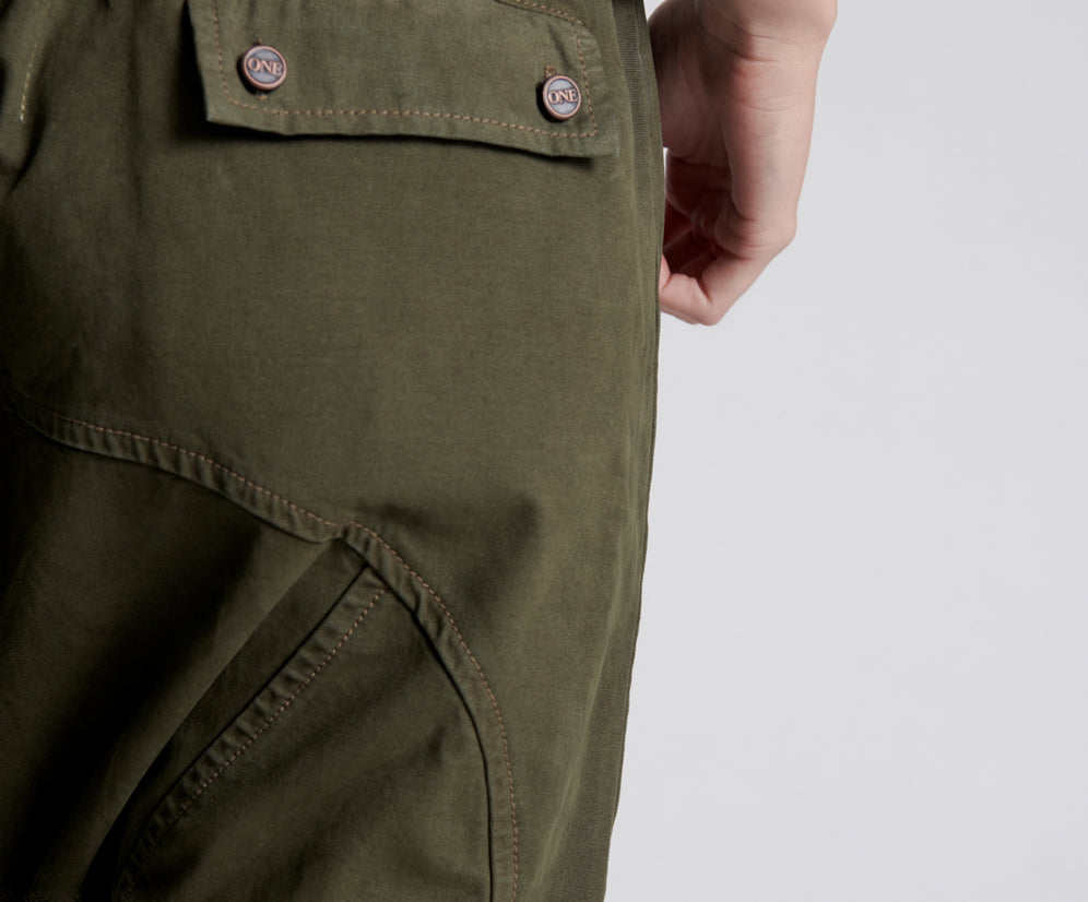 DARK KHAKI CARGO CADET PANTS