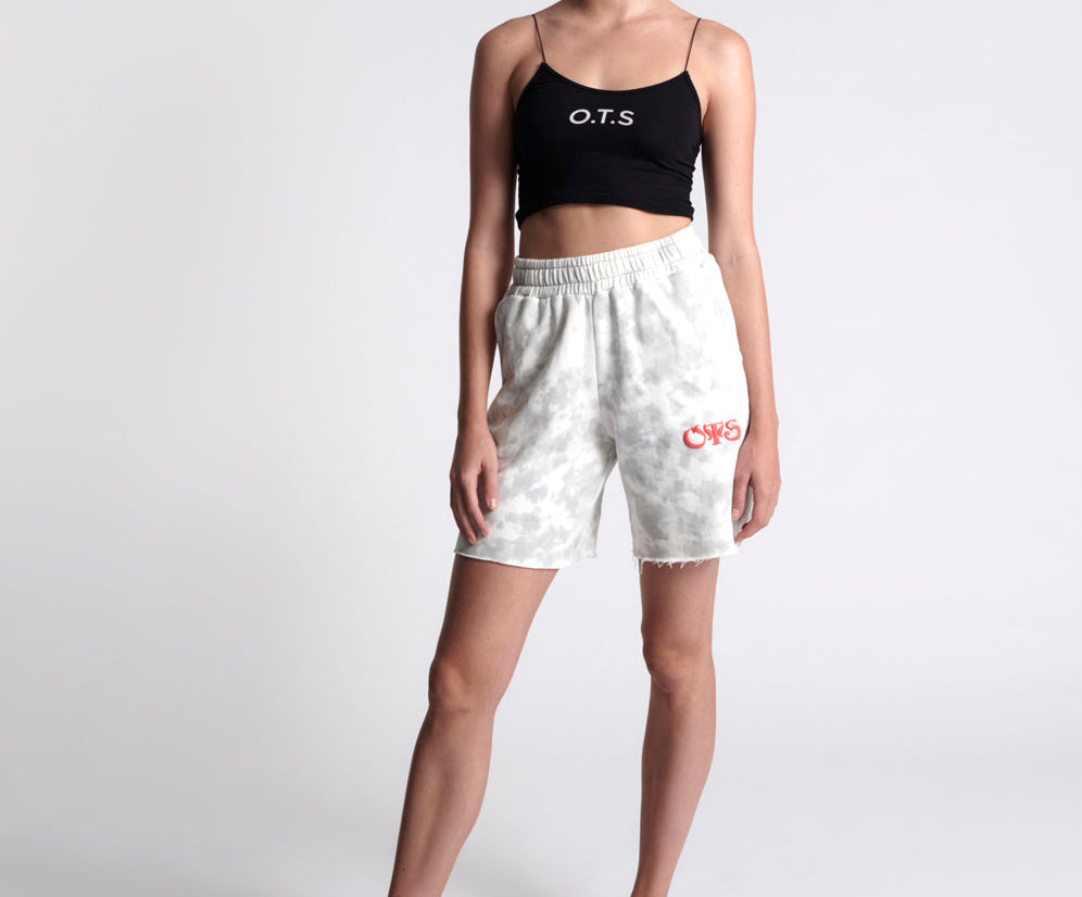 OTS HIGH WAIST KICK SHORTS WHITE