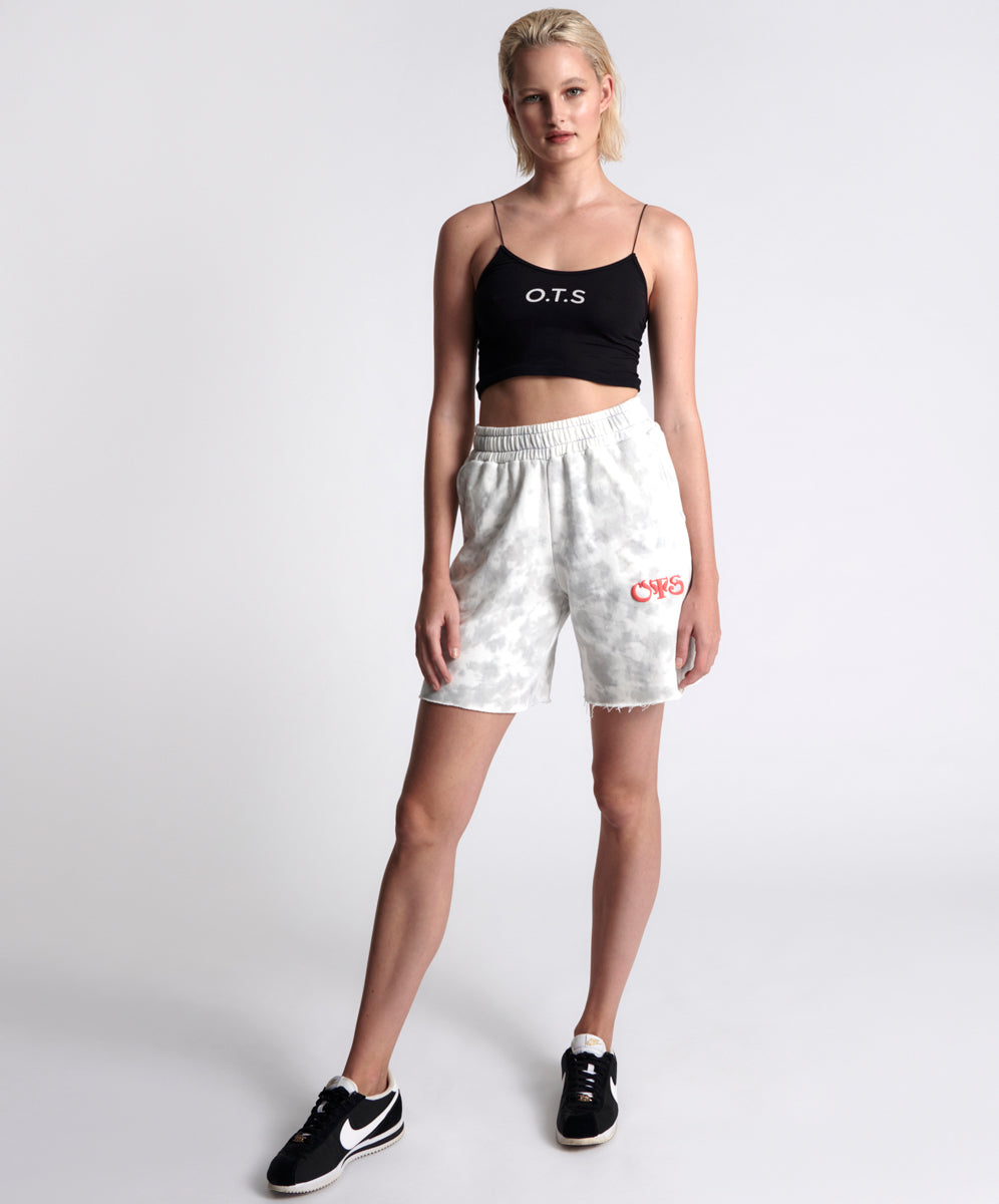 Products O.T.S High Waist Kick Shorts - Cloud