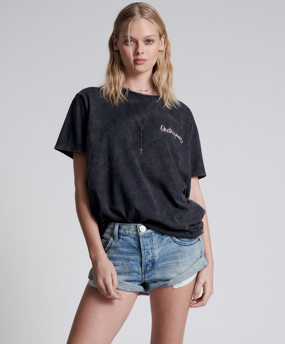 Products ONE TEASPOON EMBROIDERED UNISEX LOGO TEE