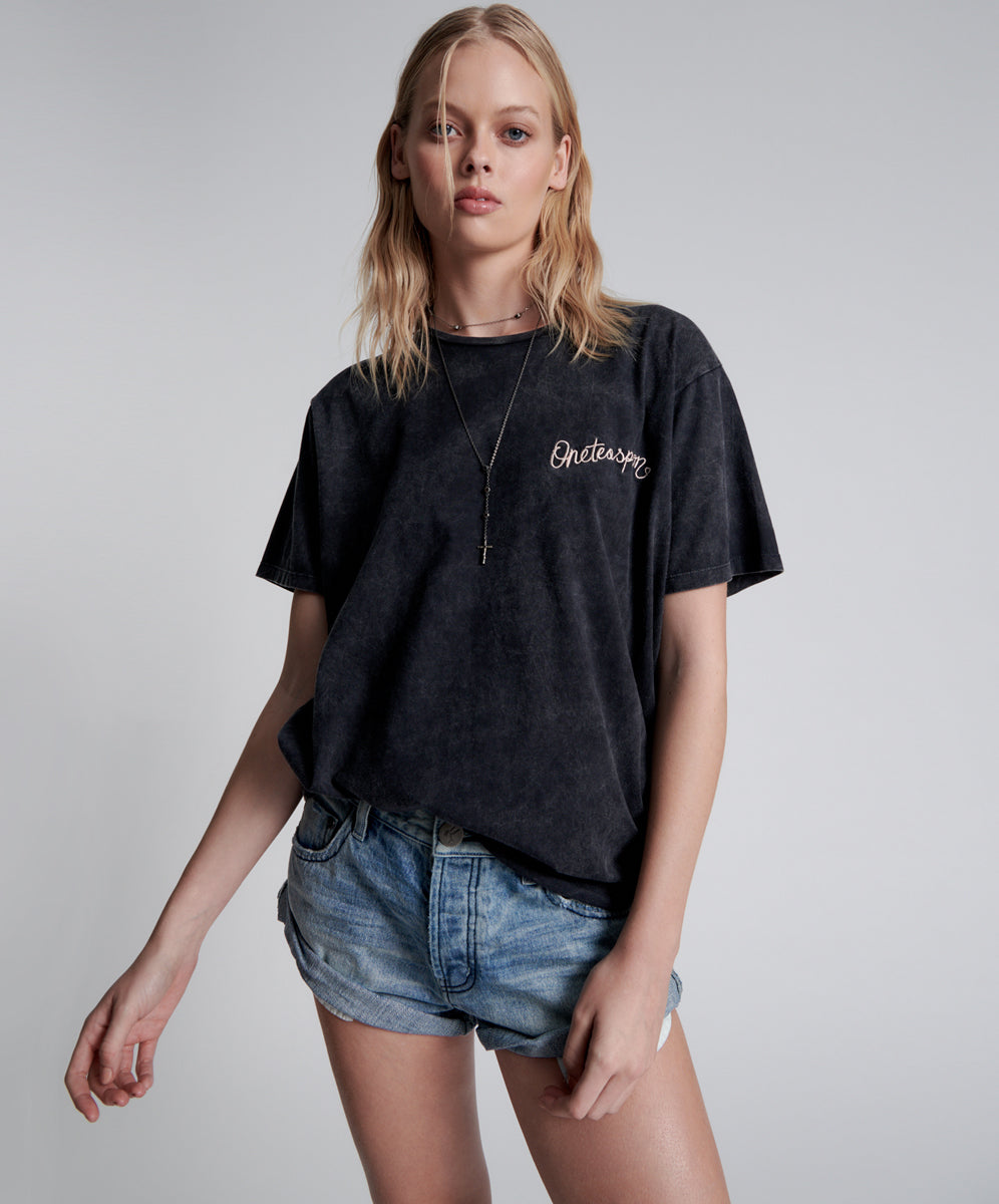 Products ONE TEASPOON EMBROIDERED UNISEX LOGO TEE