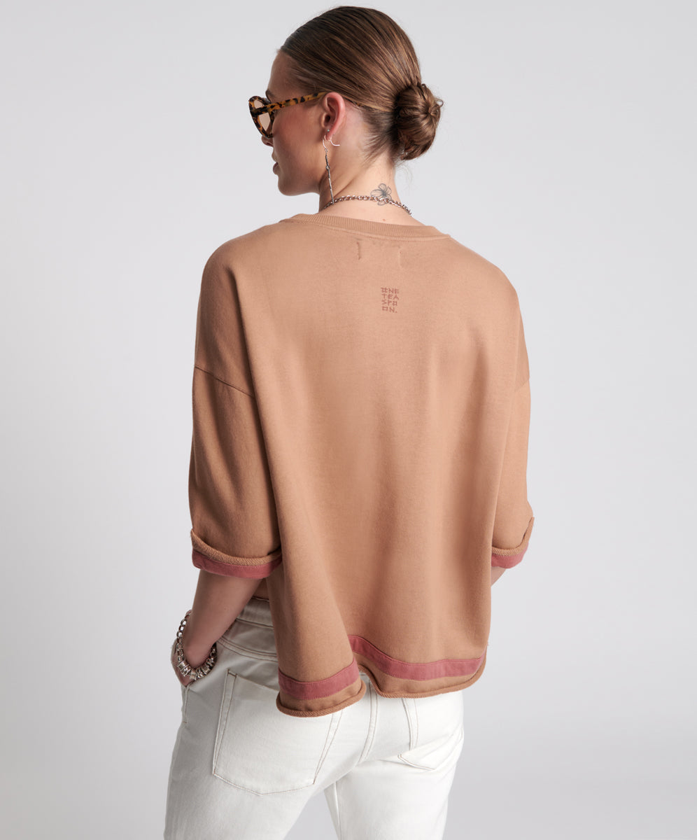 Products OTS SWEAT TEE BROWN