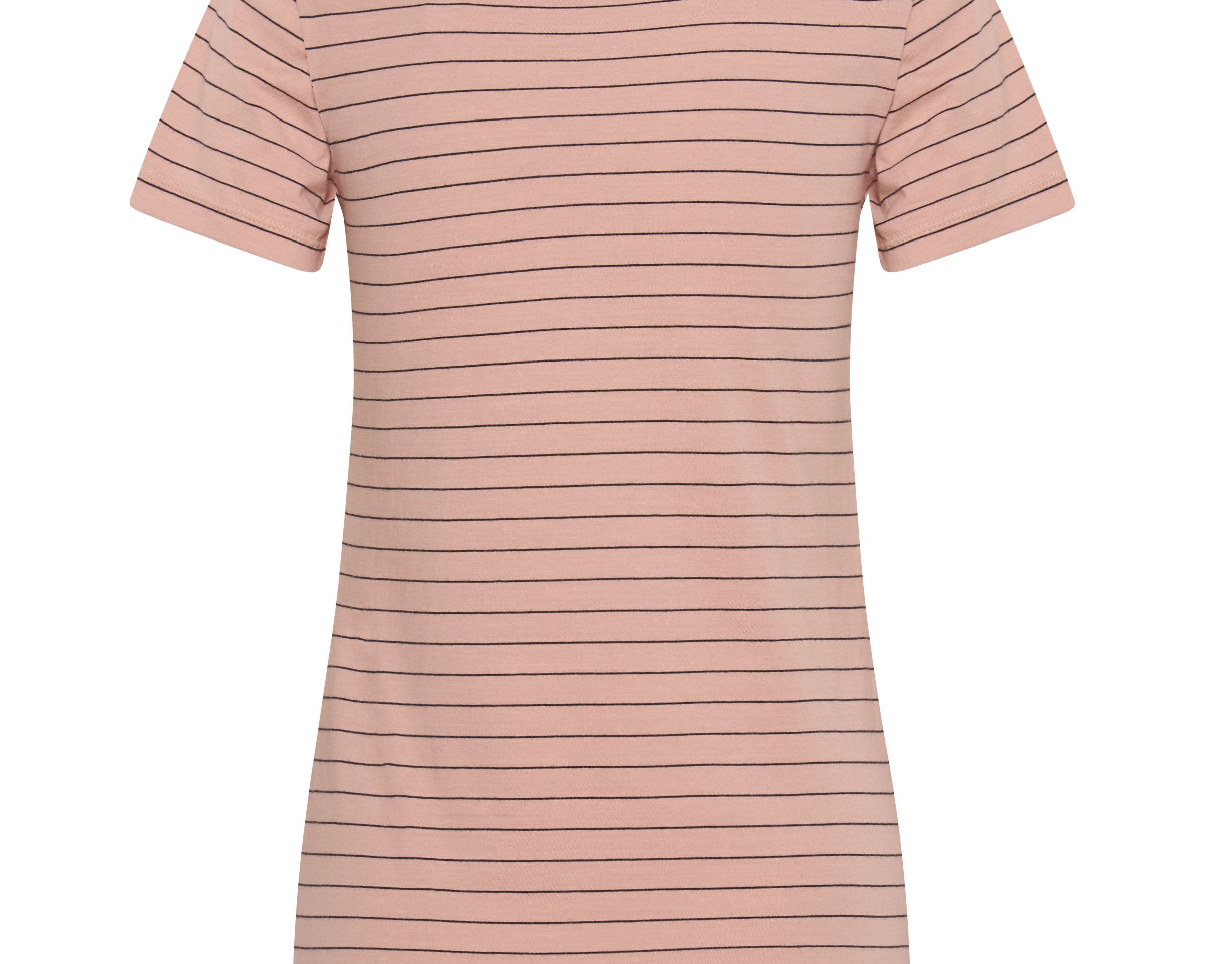 BOWER BIRD EMBROIDERED LOGO FITTED TEE PINK