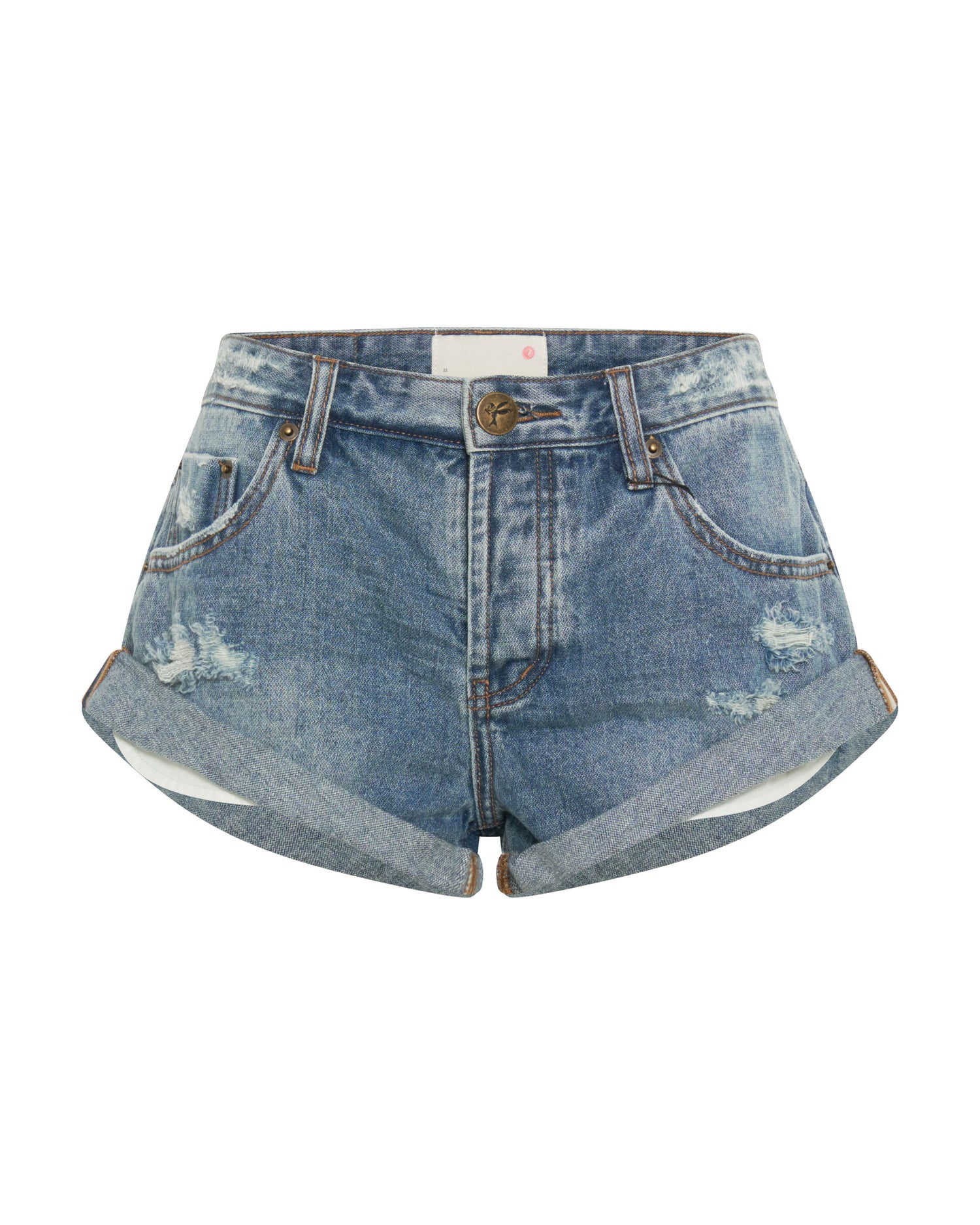 Bandits Low Waist Denim Shorts - Cobaine Blue