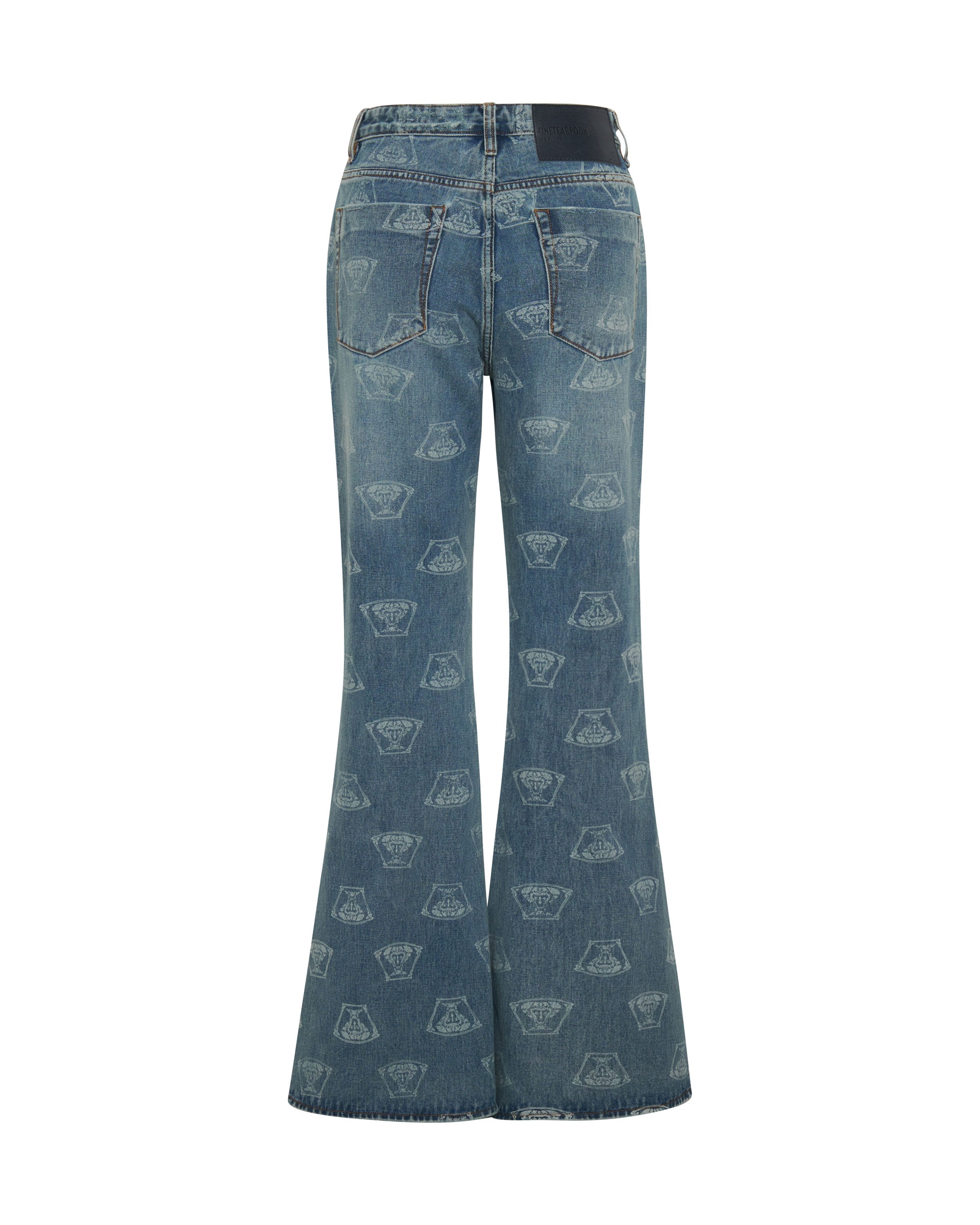 Marines Mid Waist Flared Denim Jeans - Medusa | One Teaspoon USA
