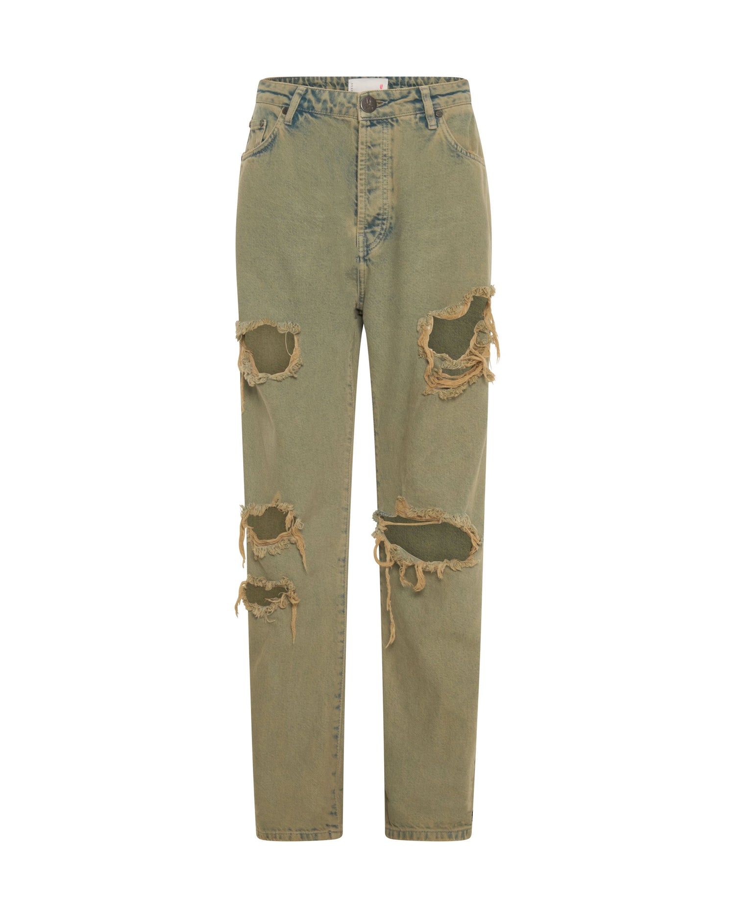 Bandits Low Waist Boyfriend Denim Jeans - Khaki Haze