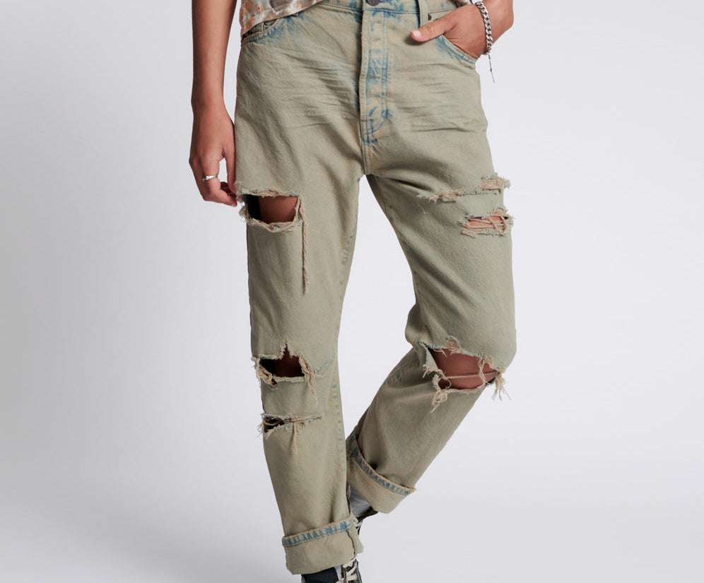 KHAKI HAZE BANDITS RELAXED JEANS