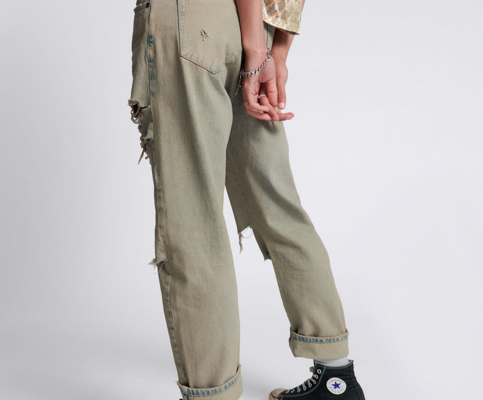 KHAKI HAZE BANDITS RELAXED JEANS