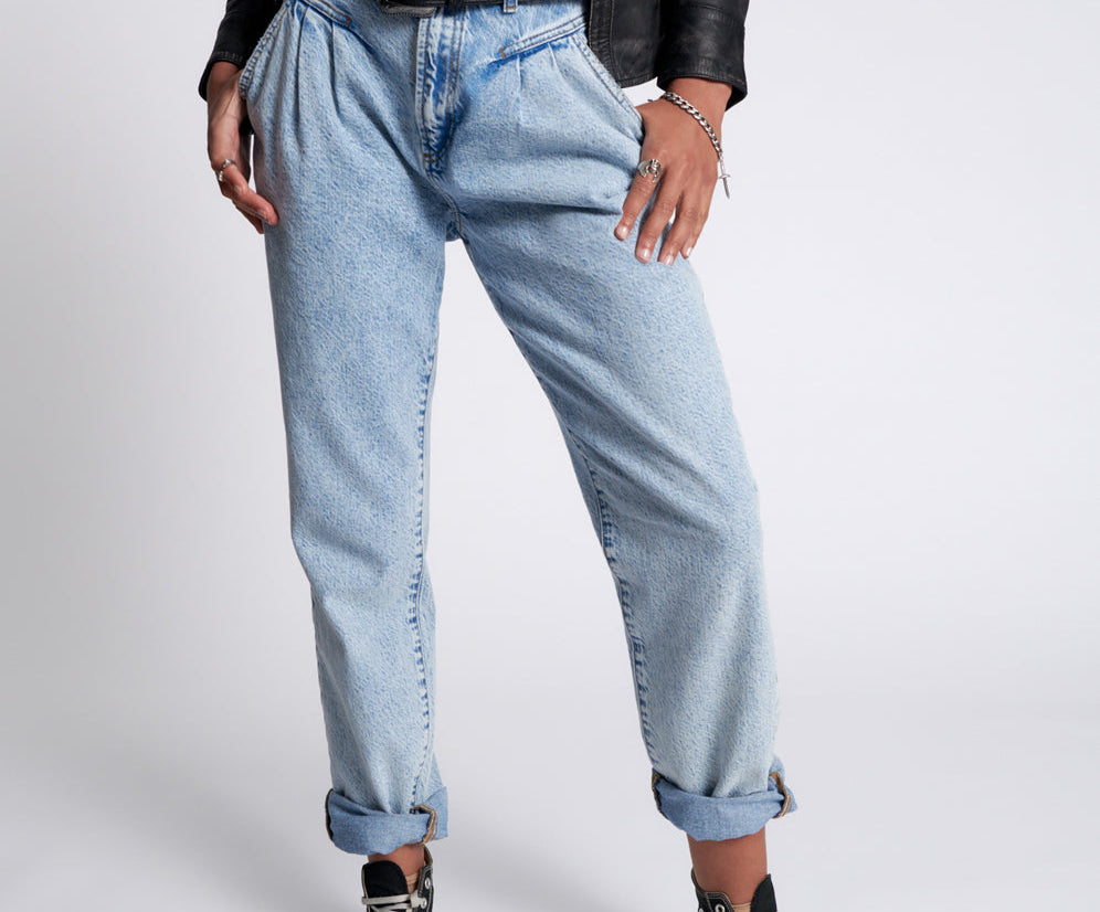 Streetwalkers High Waist 80S Fit Denim Jeans - Kansas Acid