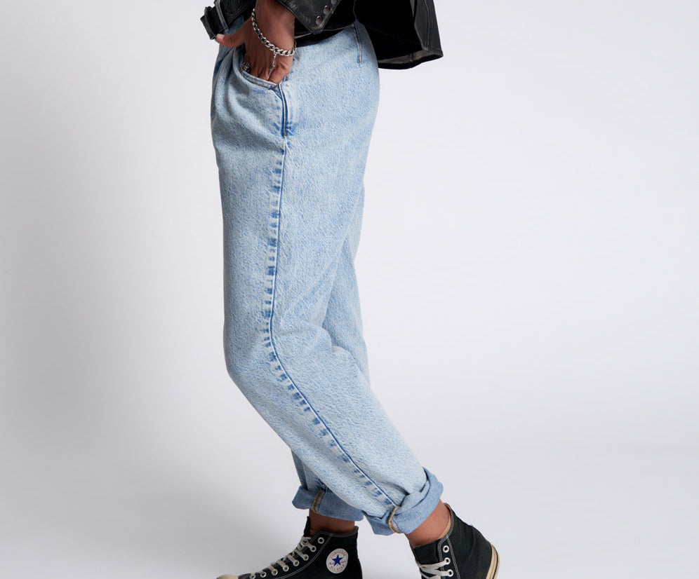 Streetwalkers High Waist 80S Fit Denim Jeans - Kansas Acid