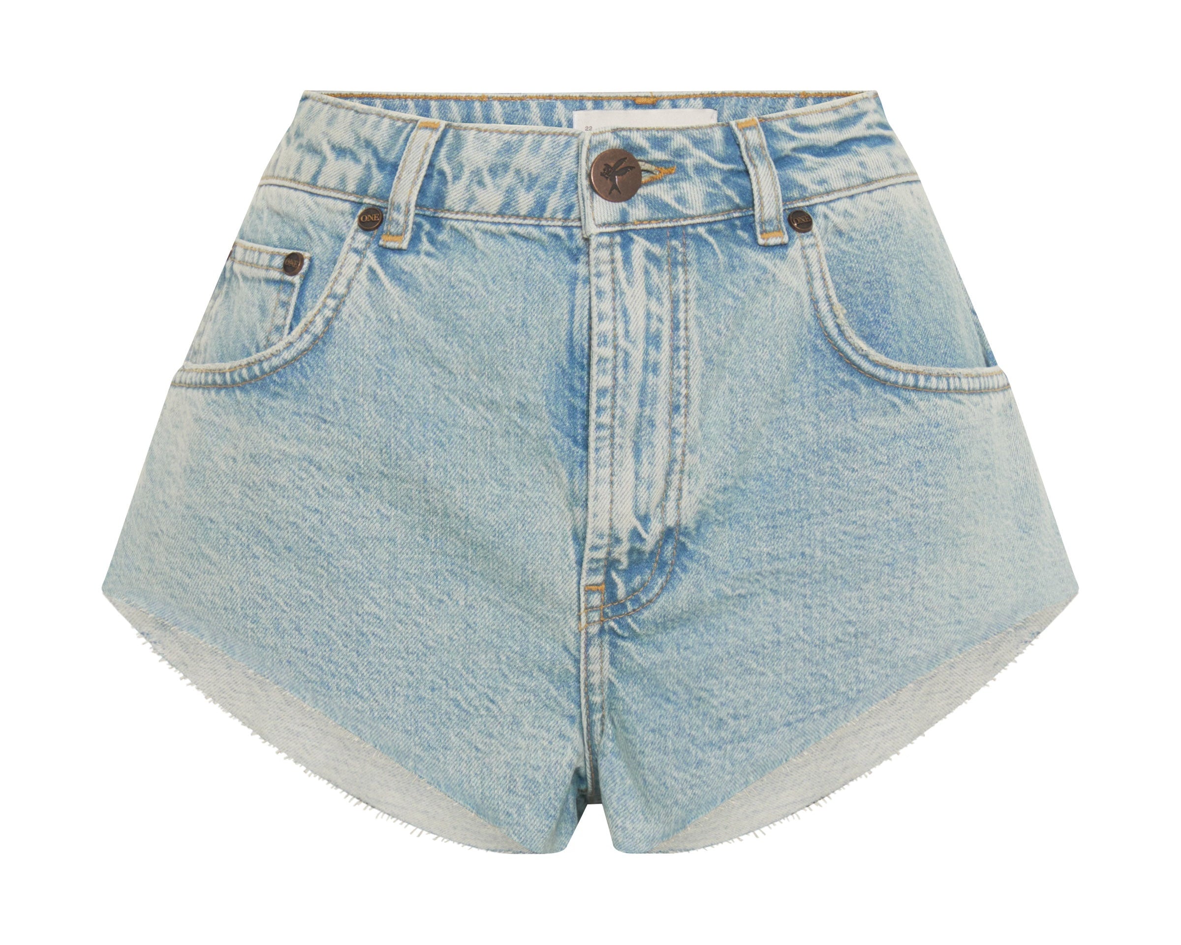 KANSAS ACID THE ONE FITTED CHEEKY DENIM SHORT