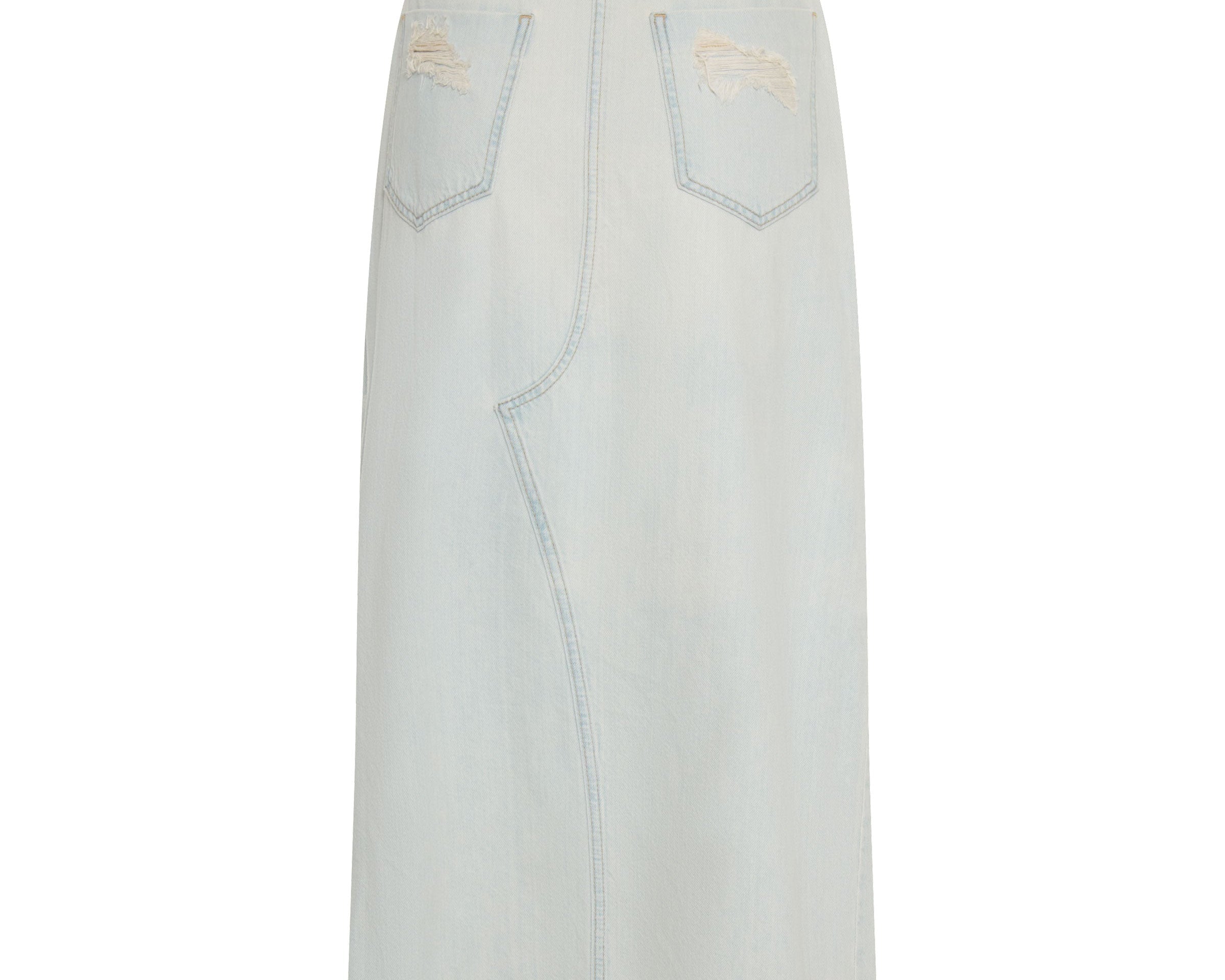 ANGEL BLUE ROCKO LONG LENGTH DENIM SKIRT