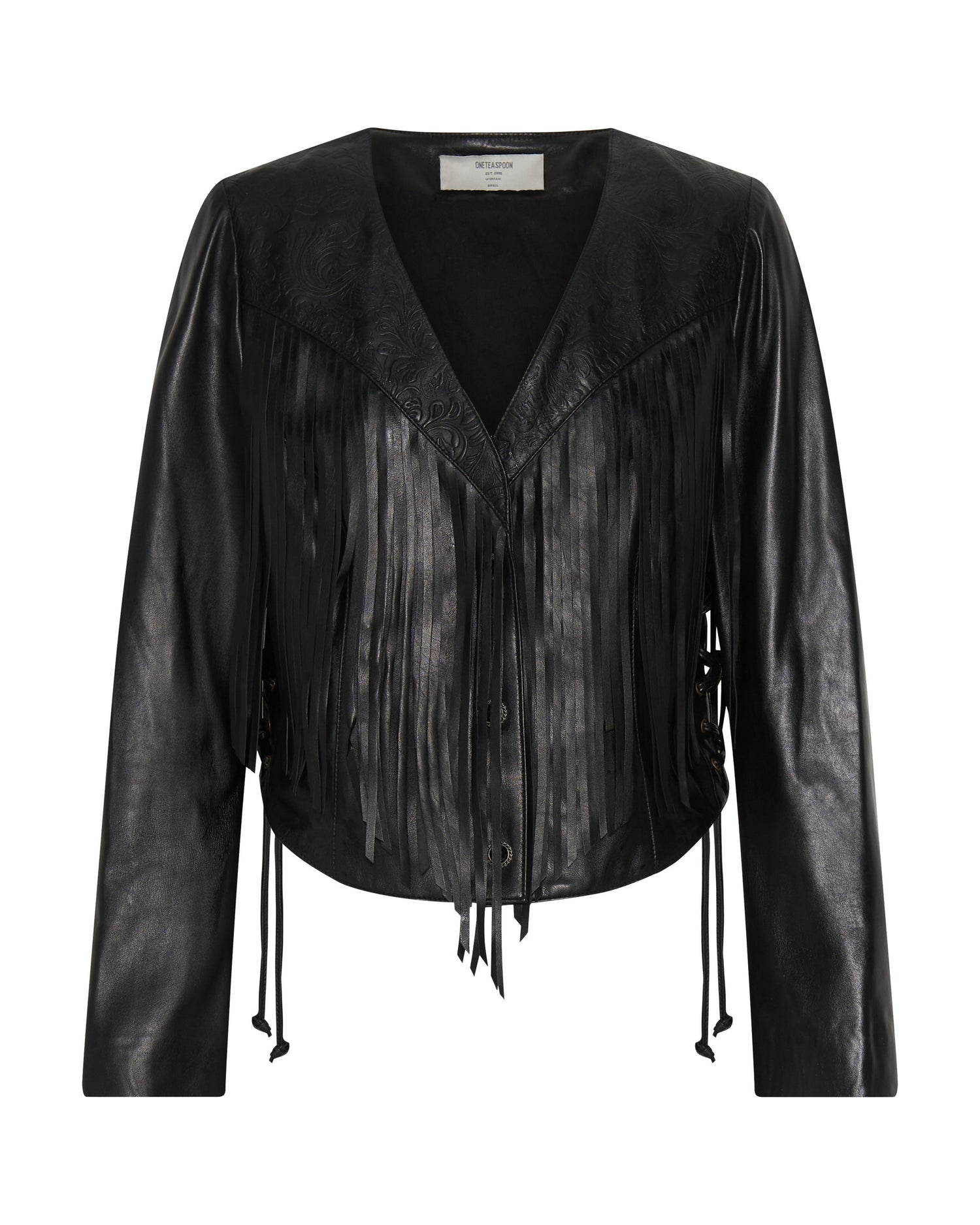 Products WANDERER FRINGED LEATHER JACKET