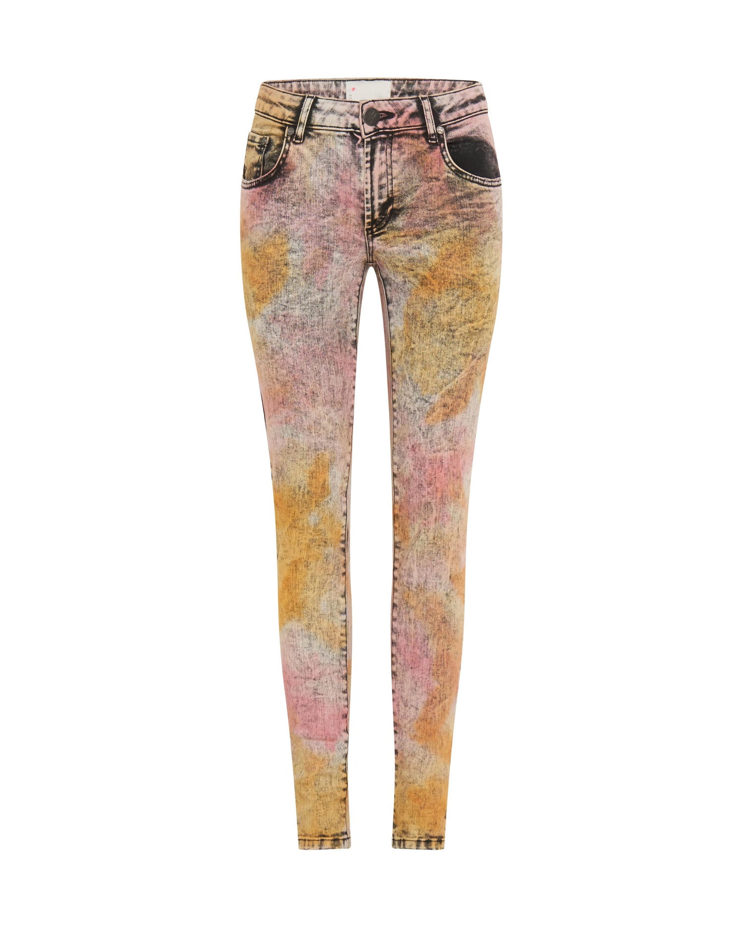 Products Freebirds Ii Low Waist Stretch Skinny Denim Jeans - Sunset Acid