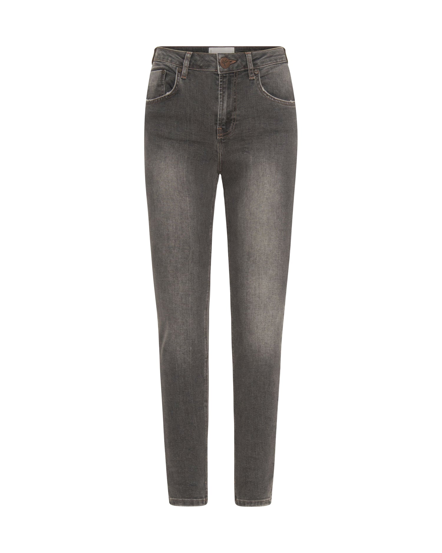 Products Freebirds Ii High Waist Stretch Skinny Denim Jeans - Acid Grey