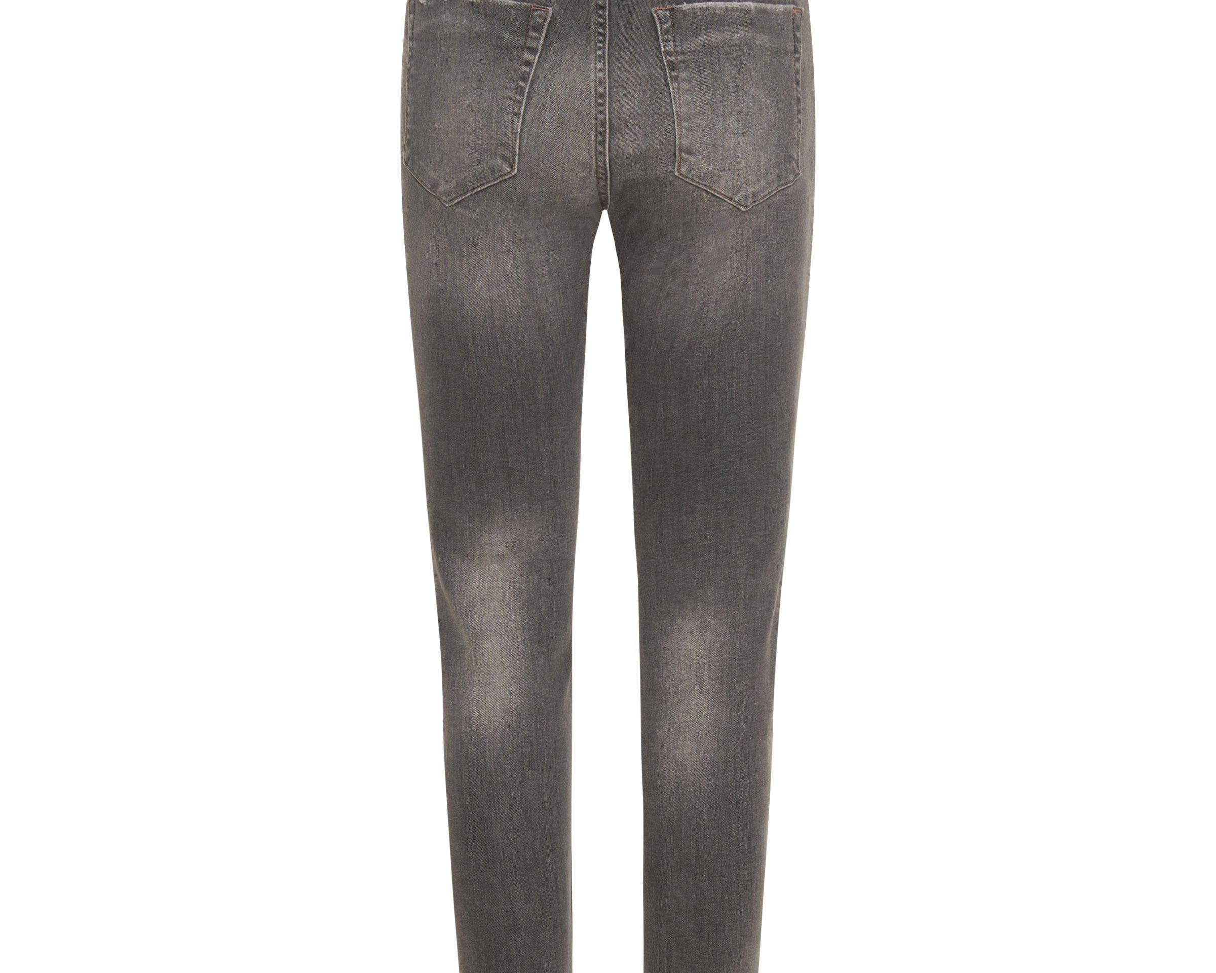 Freebirds Ii High Waist Stretch Skinny Denim Jeans - Acid Grey